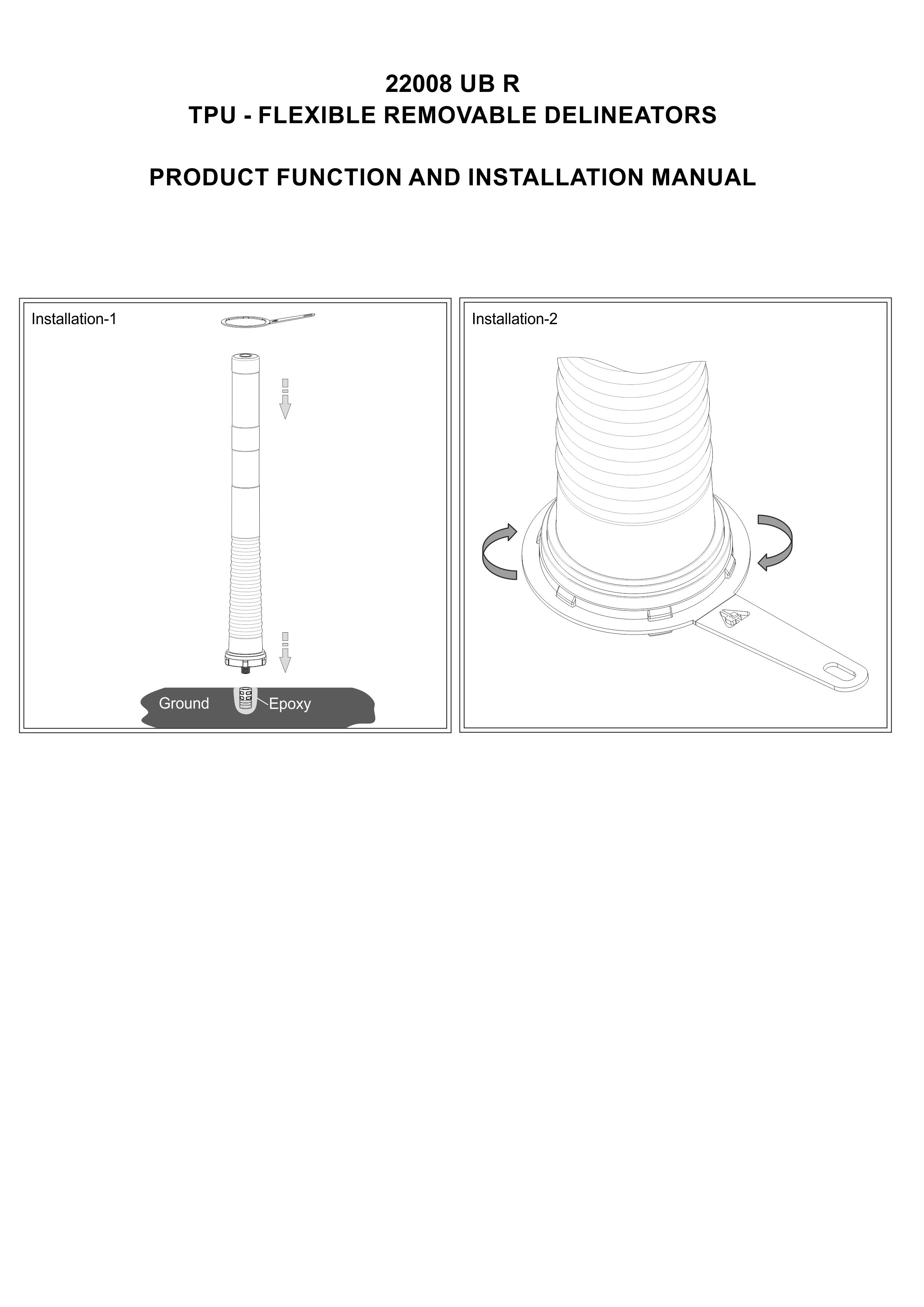 22008 UB R INSTALLATION MANUAL