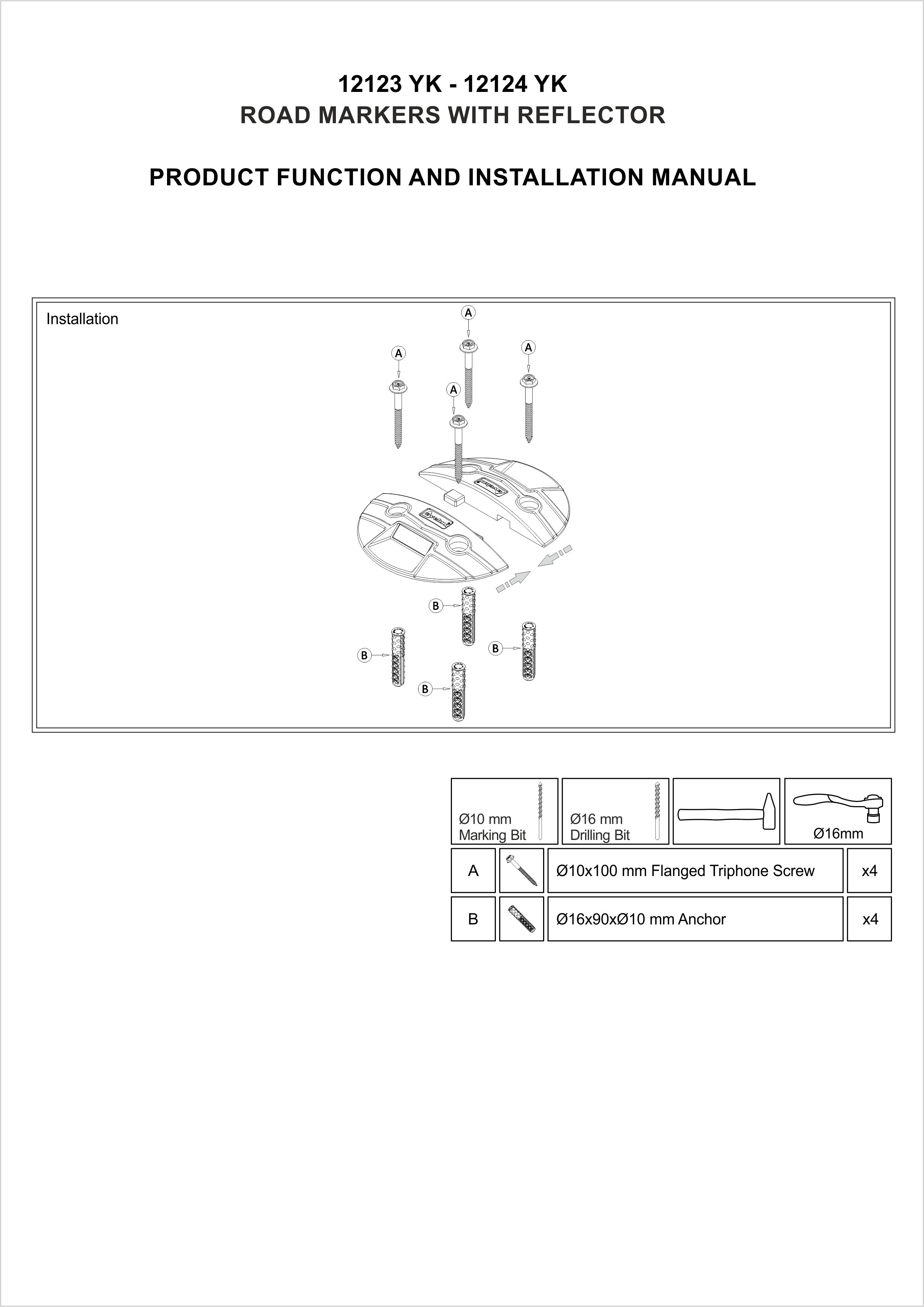 12124 YK INSTALLATION MANUAL