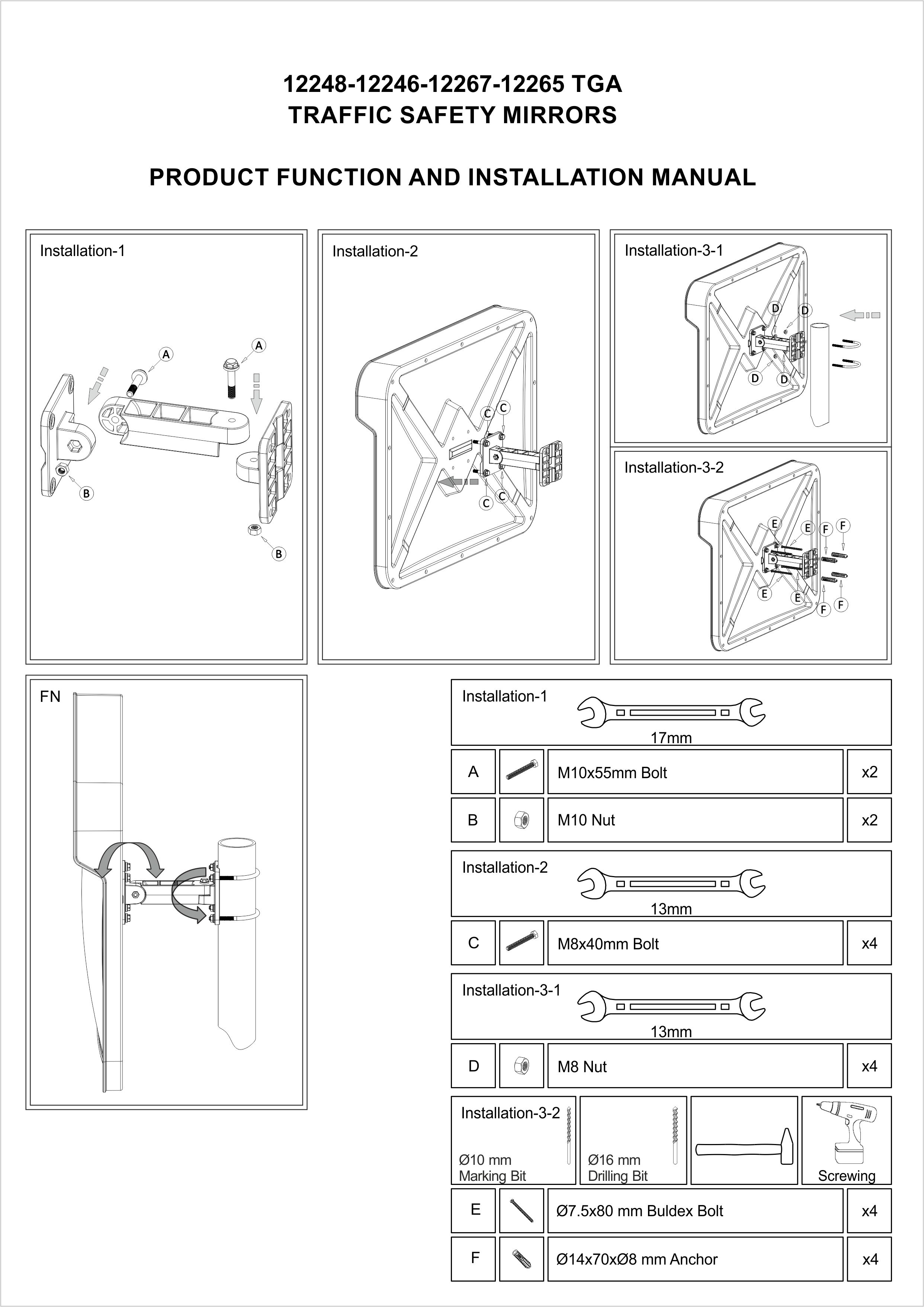 12246 TG A INSTALLATION MANUAL
