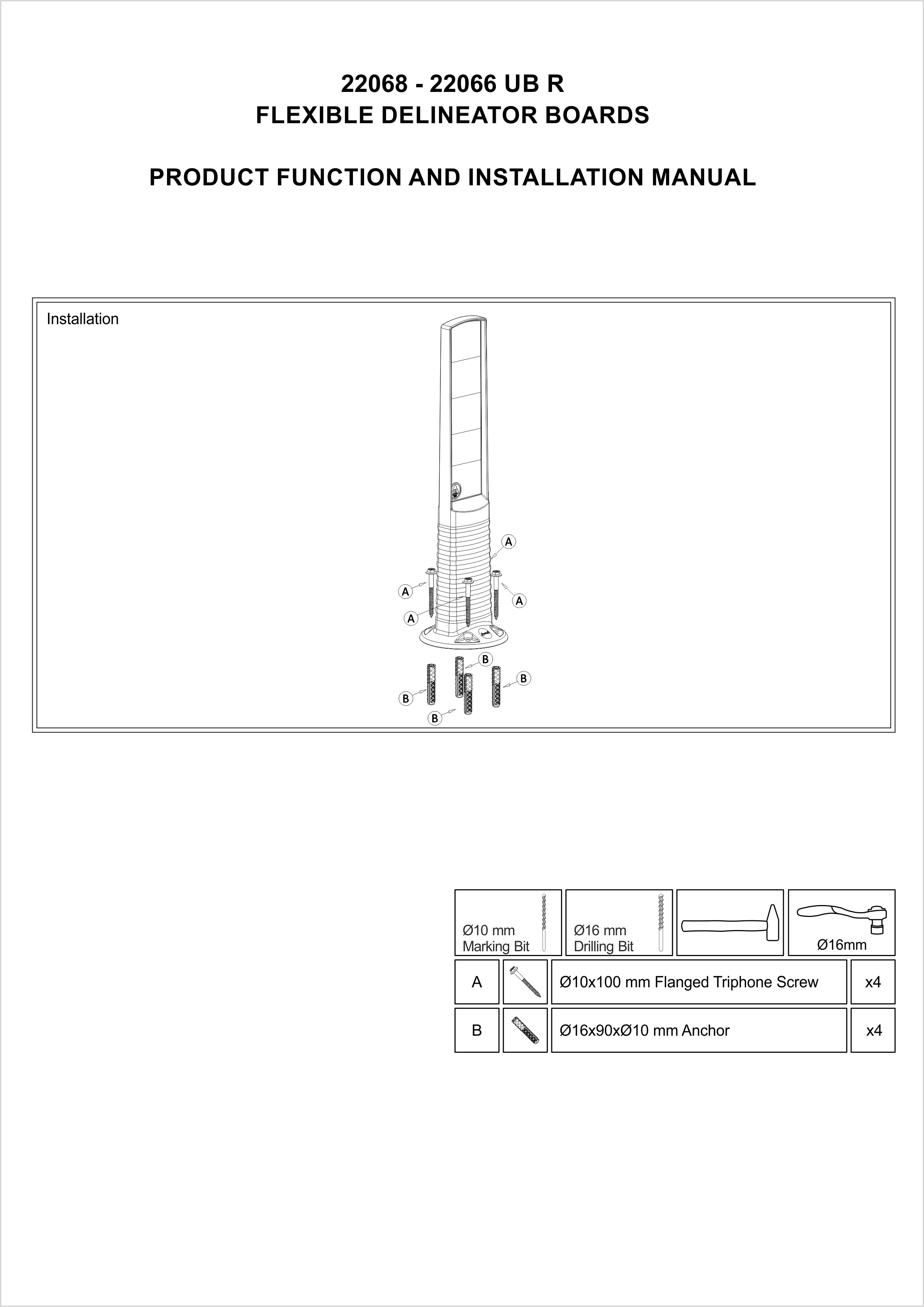 22068 UB R INSTALLATION MANUAL