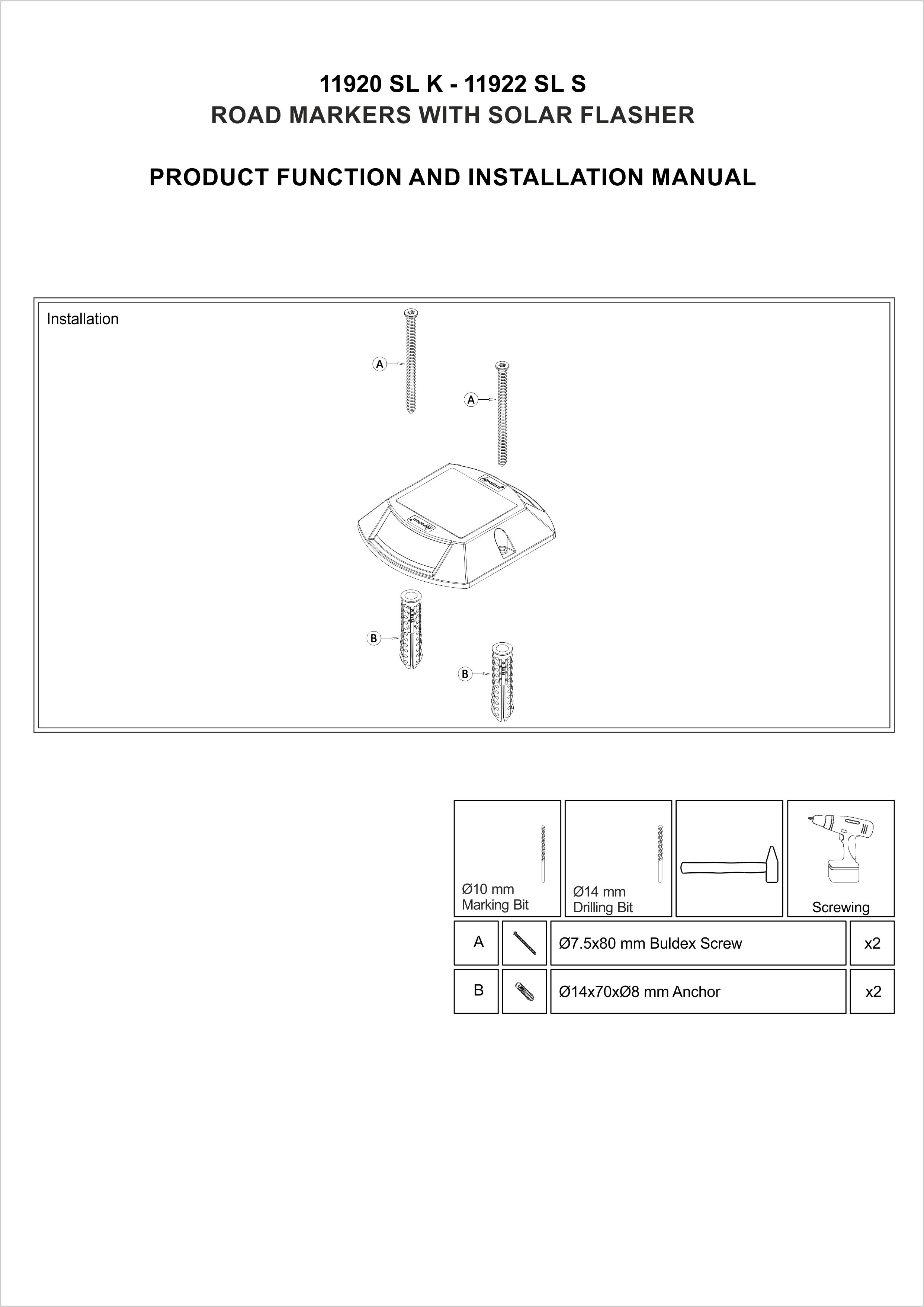 11920 SL K INSTALLATION MANUAL