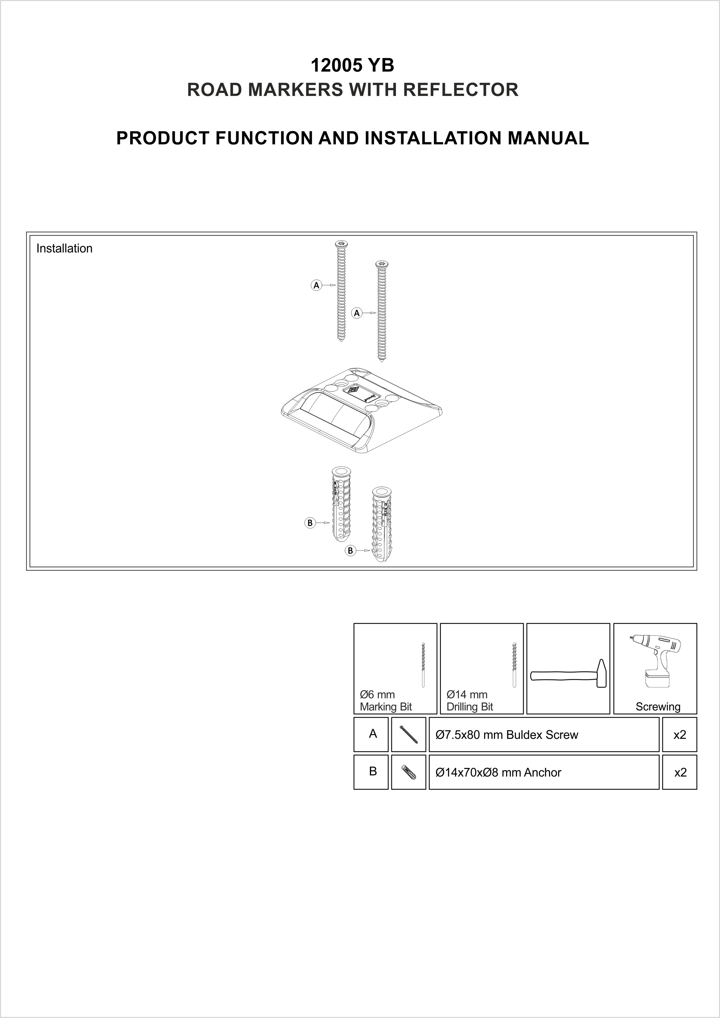 12005 YB INSTALLATION MANUAL
