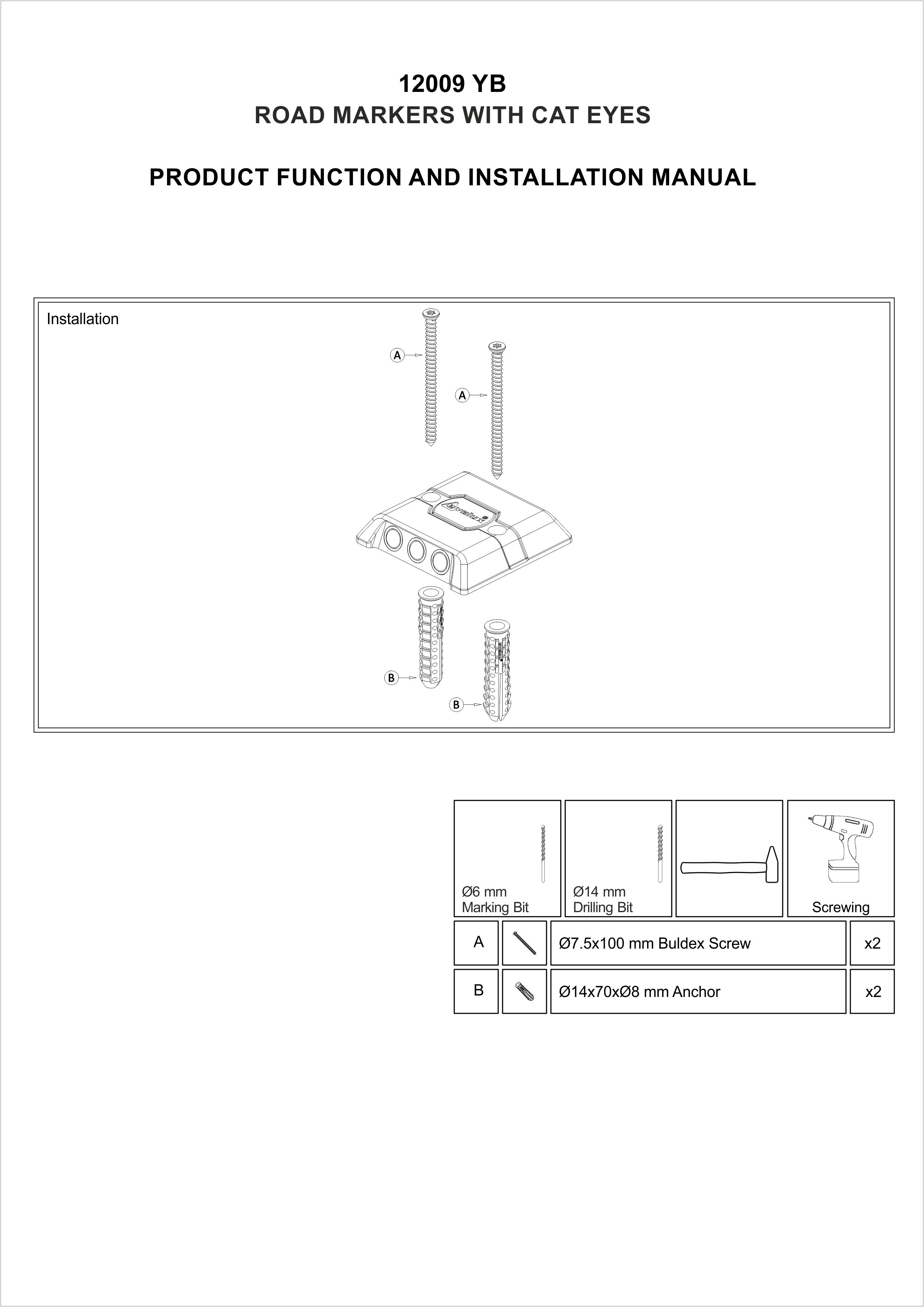 12009 YB INSTALLATION MANUAL