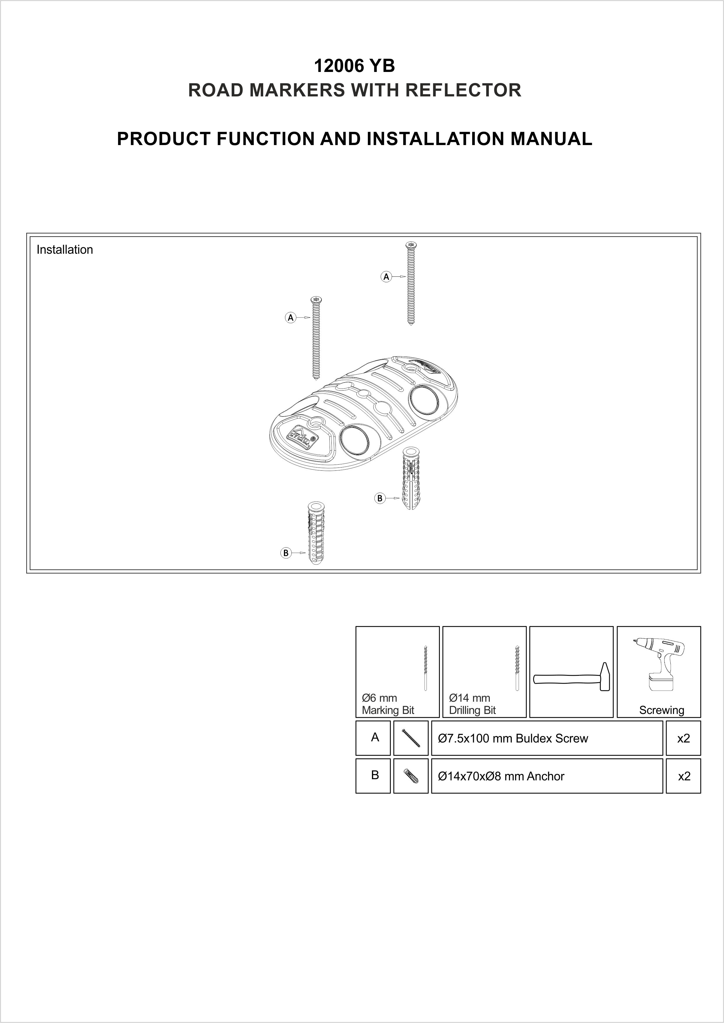 12006 YB INSTALLATION MANUAL