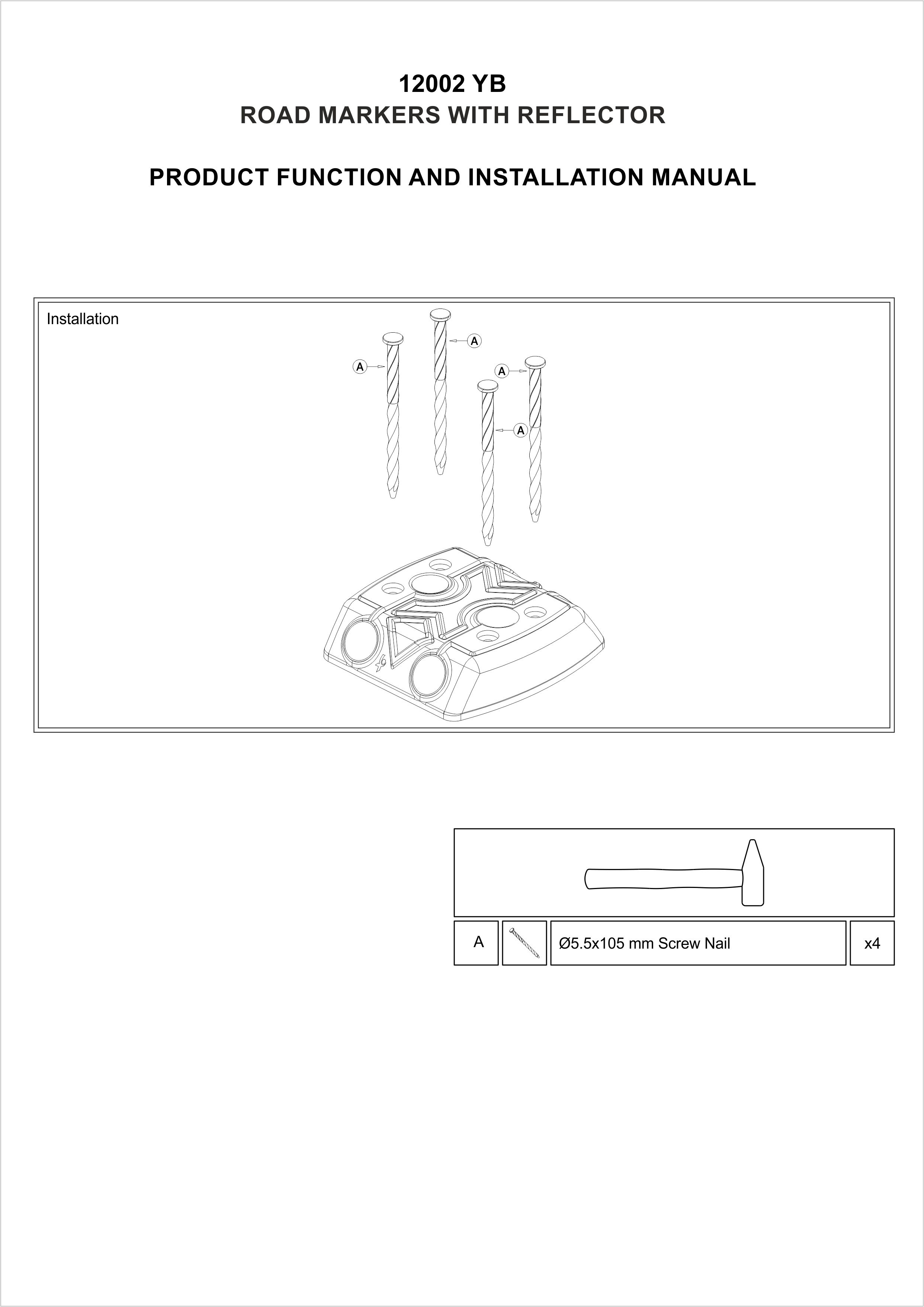 12002 YB INSTALLATION MANUAL