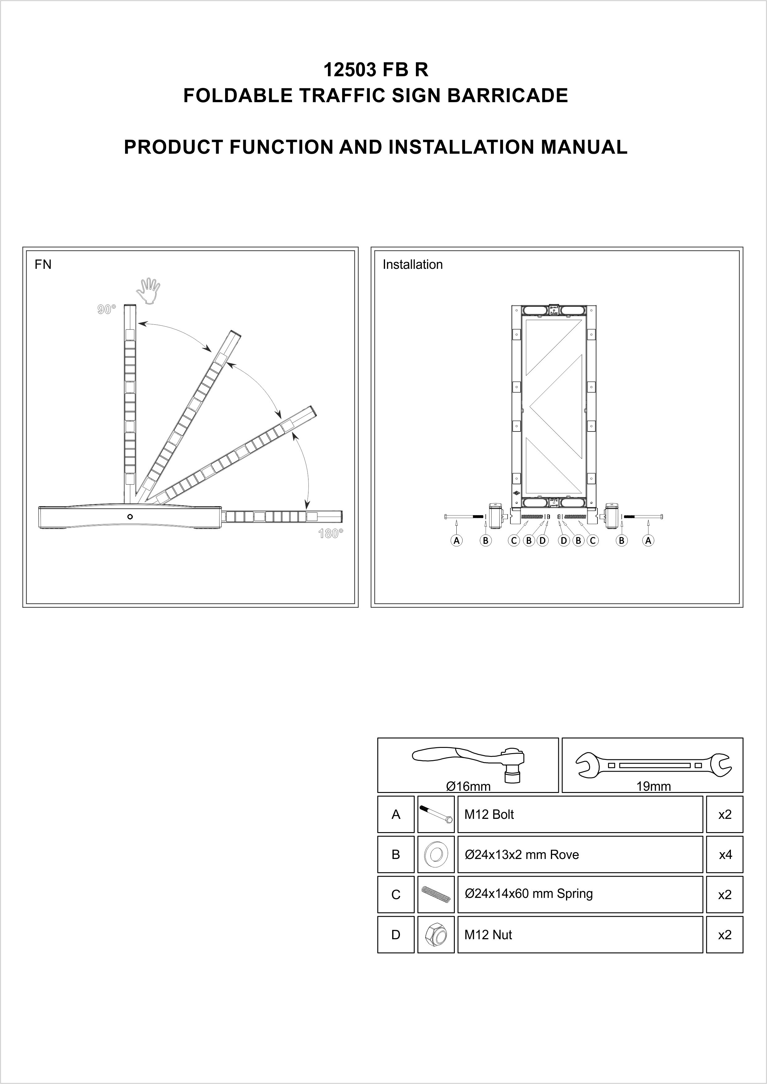 12503 FB R INSTALLATION MANUAL