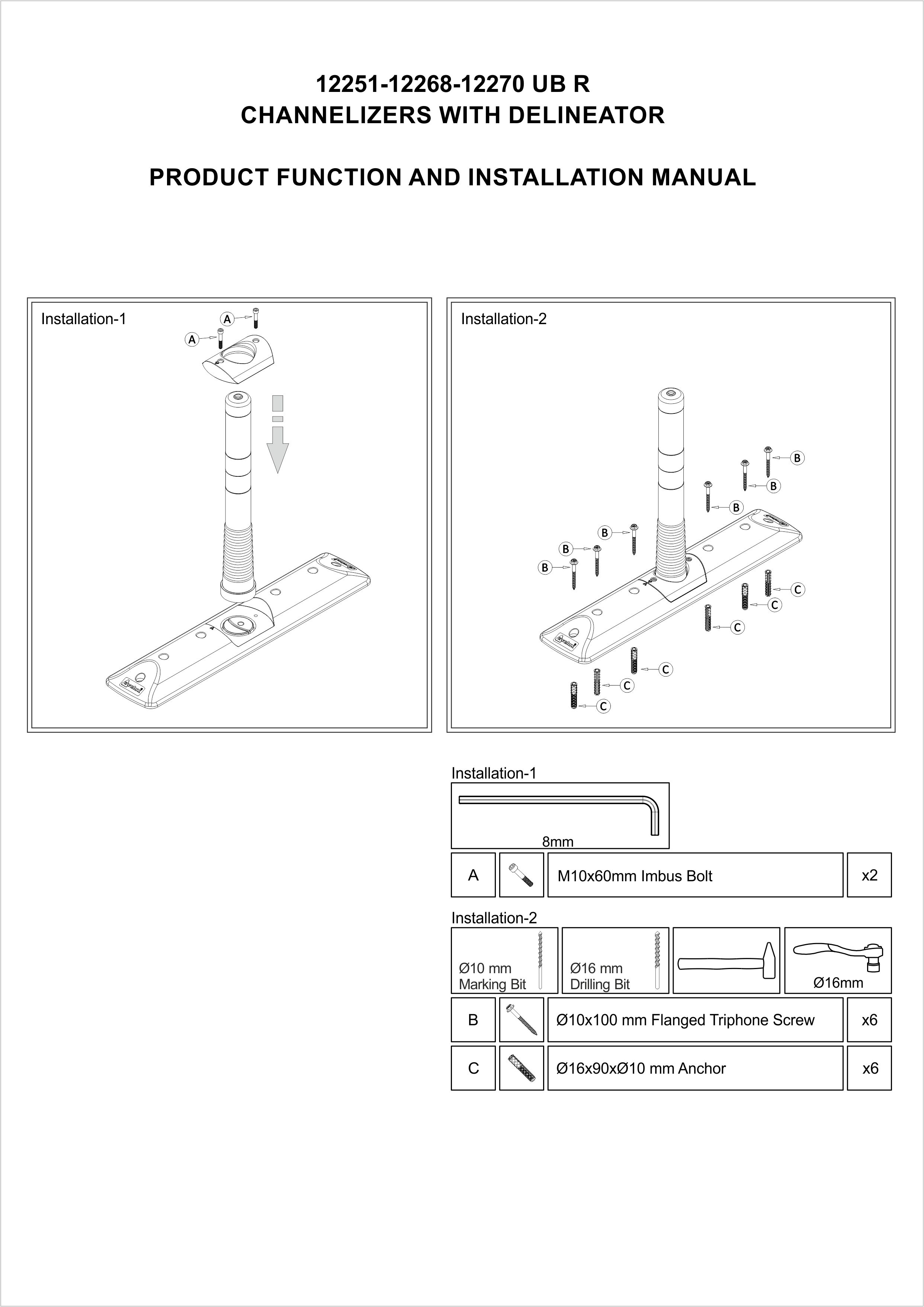 12268 UB R INSTALLATION MANUAL