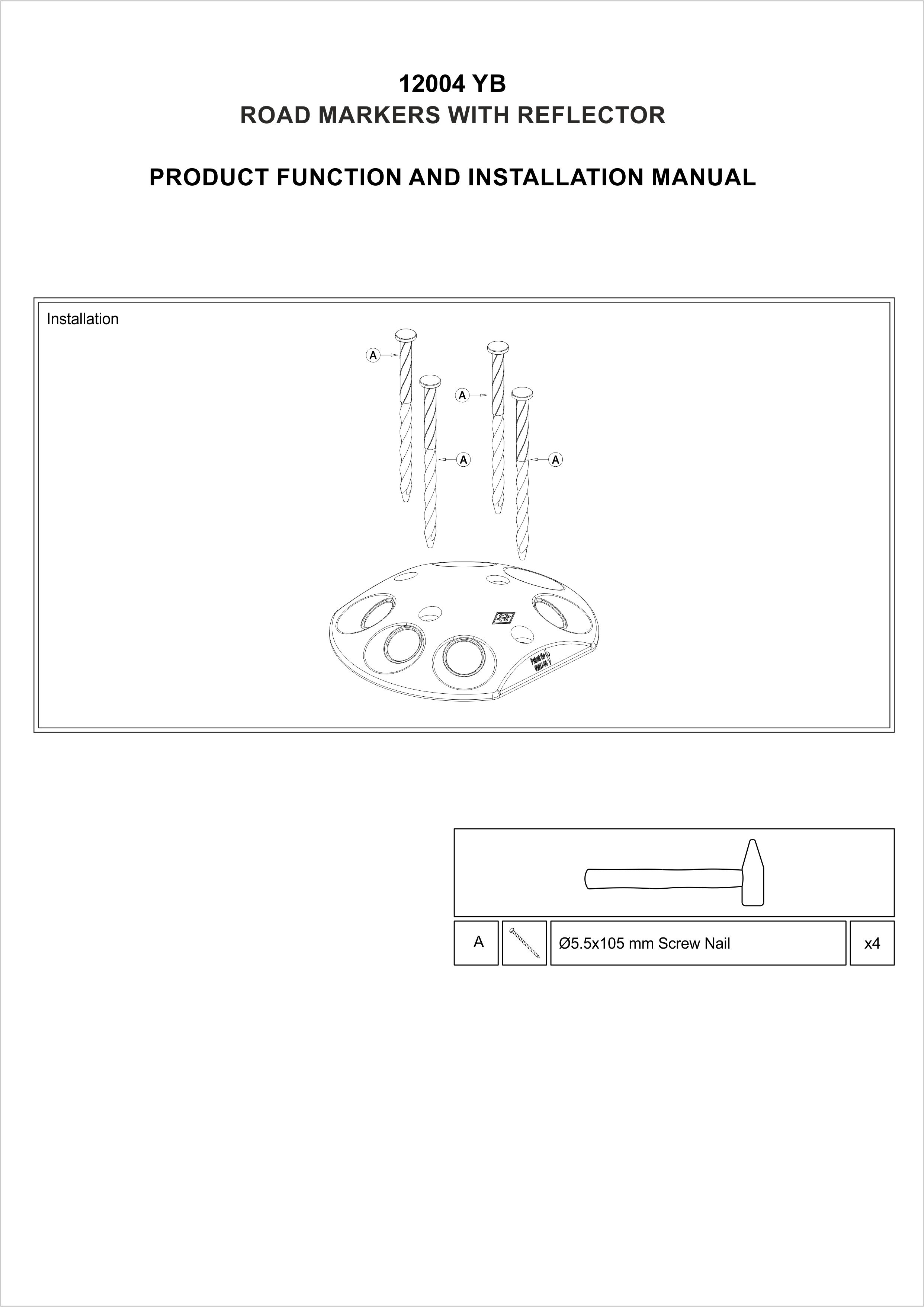 12004 YB INSTALLATION MANUAL