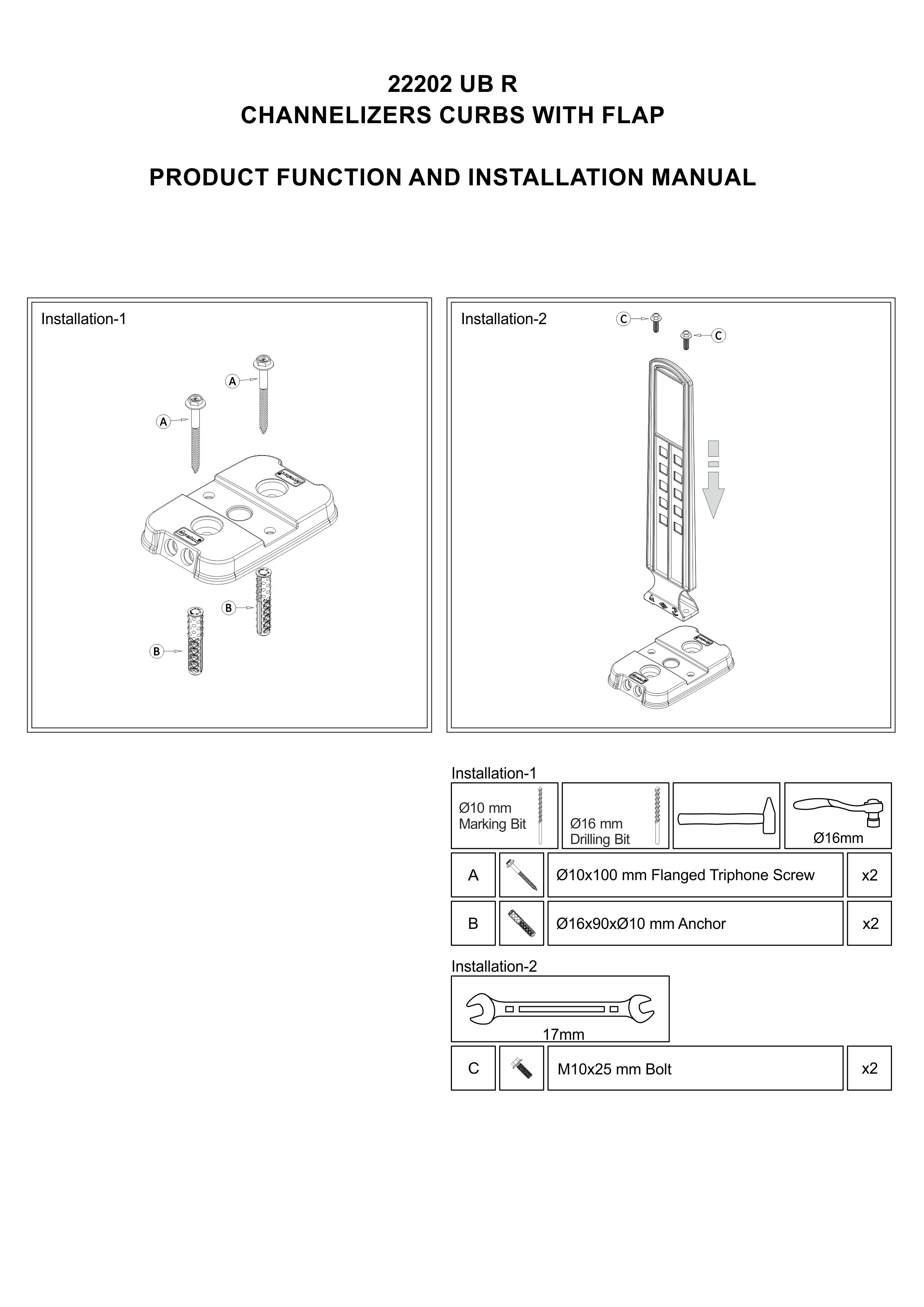 22202 UB R INSTALLATION MANUAL