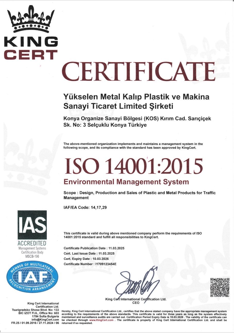 KÖRNYEZETI IRÁNYÍTÁSI RENDSZER ISO 14001:2015