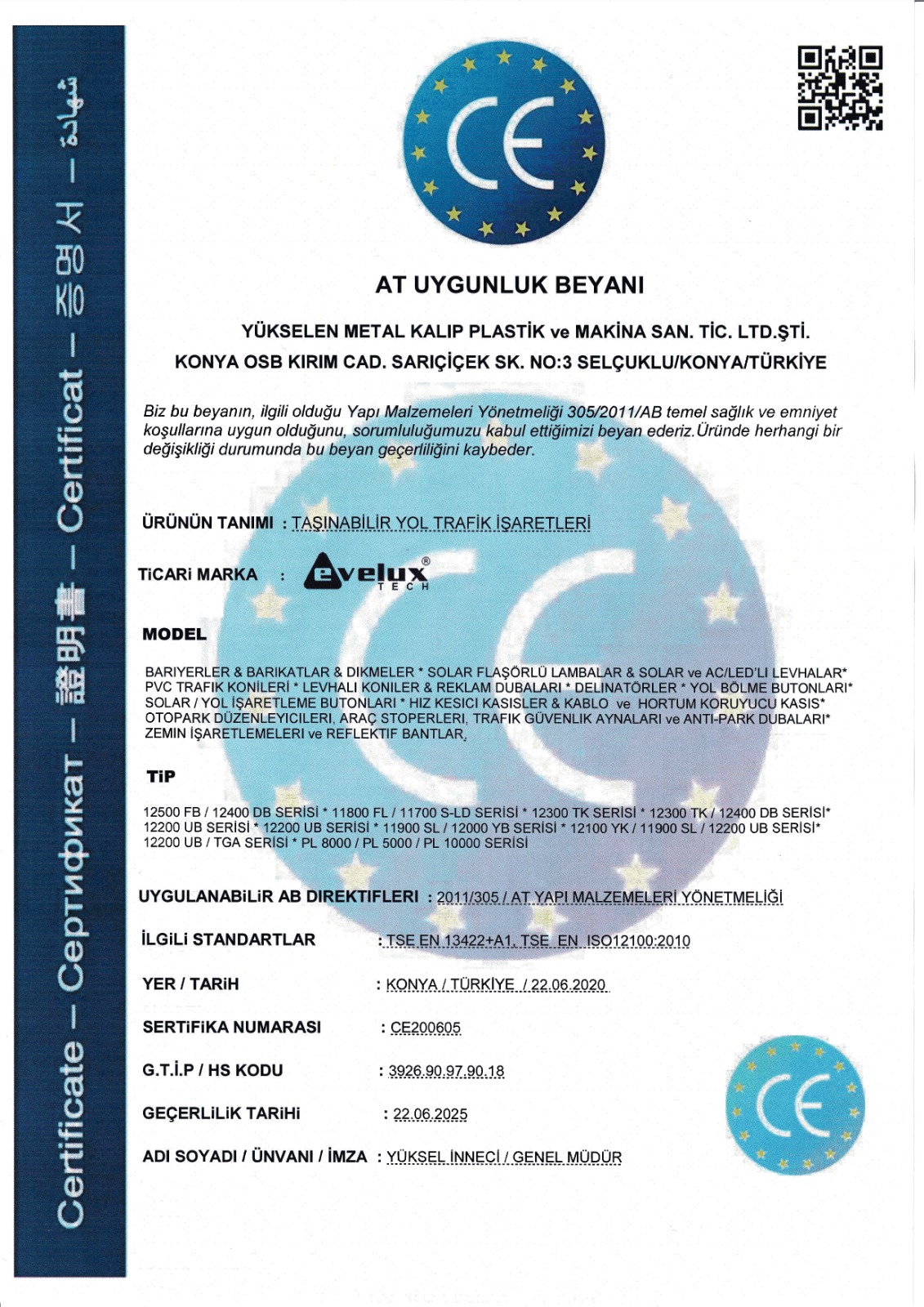 CE AT UYGUNLUK BEYANI