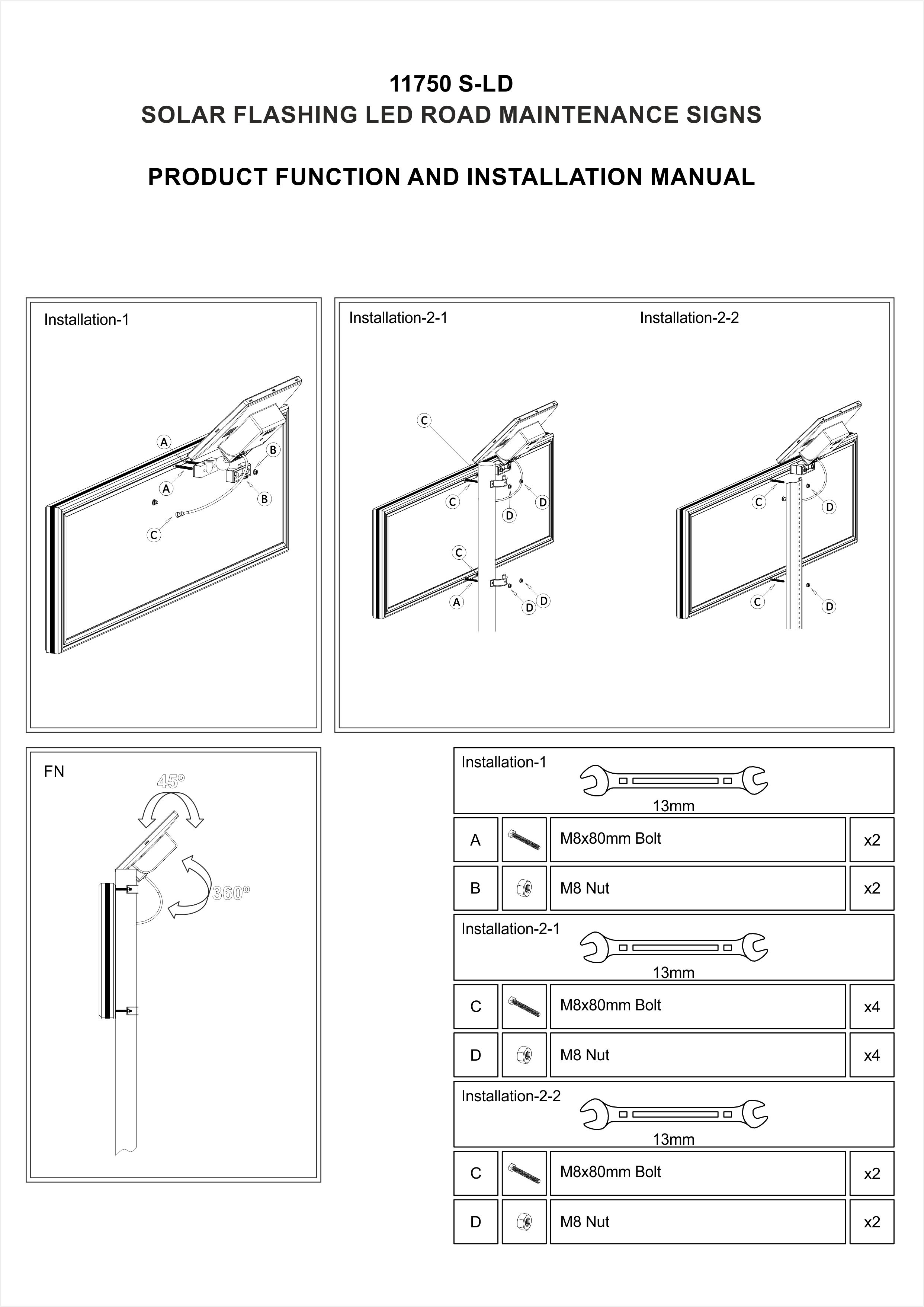 11750 S-LD INSTALLATION MANUAL