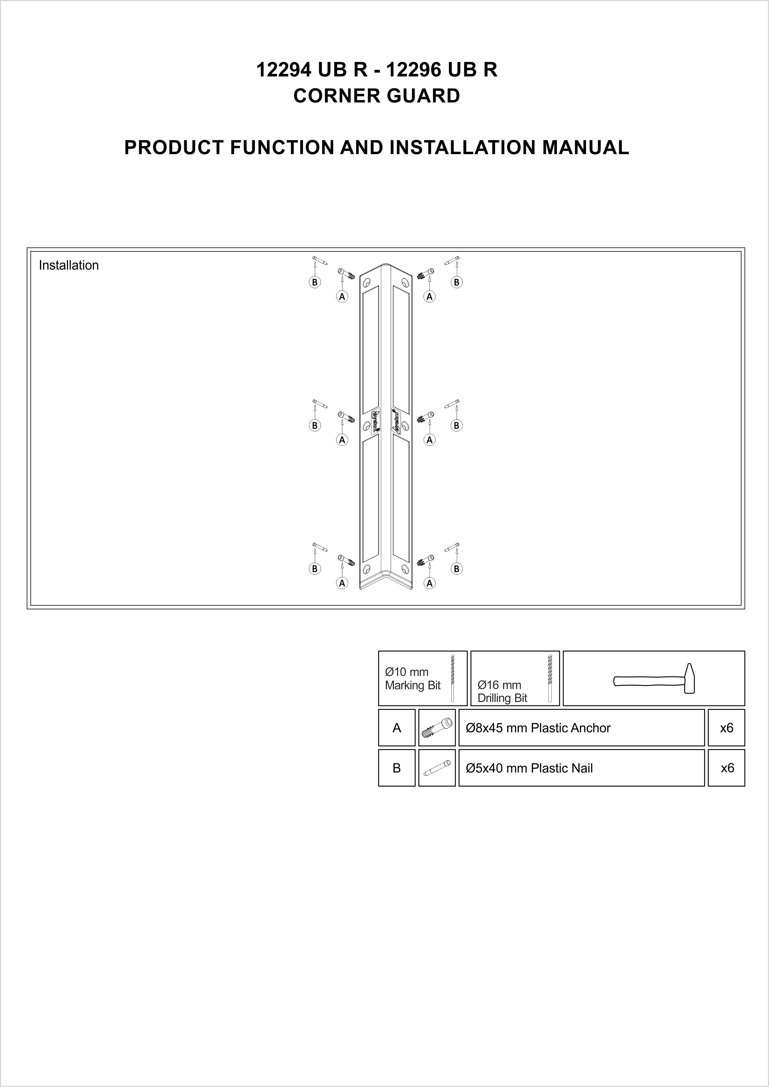 12296 UB R INSTALLATION MANUAL