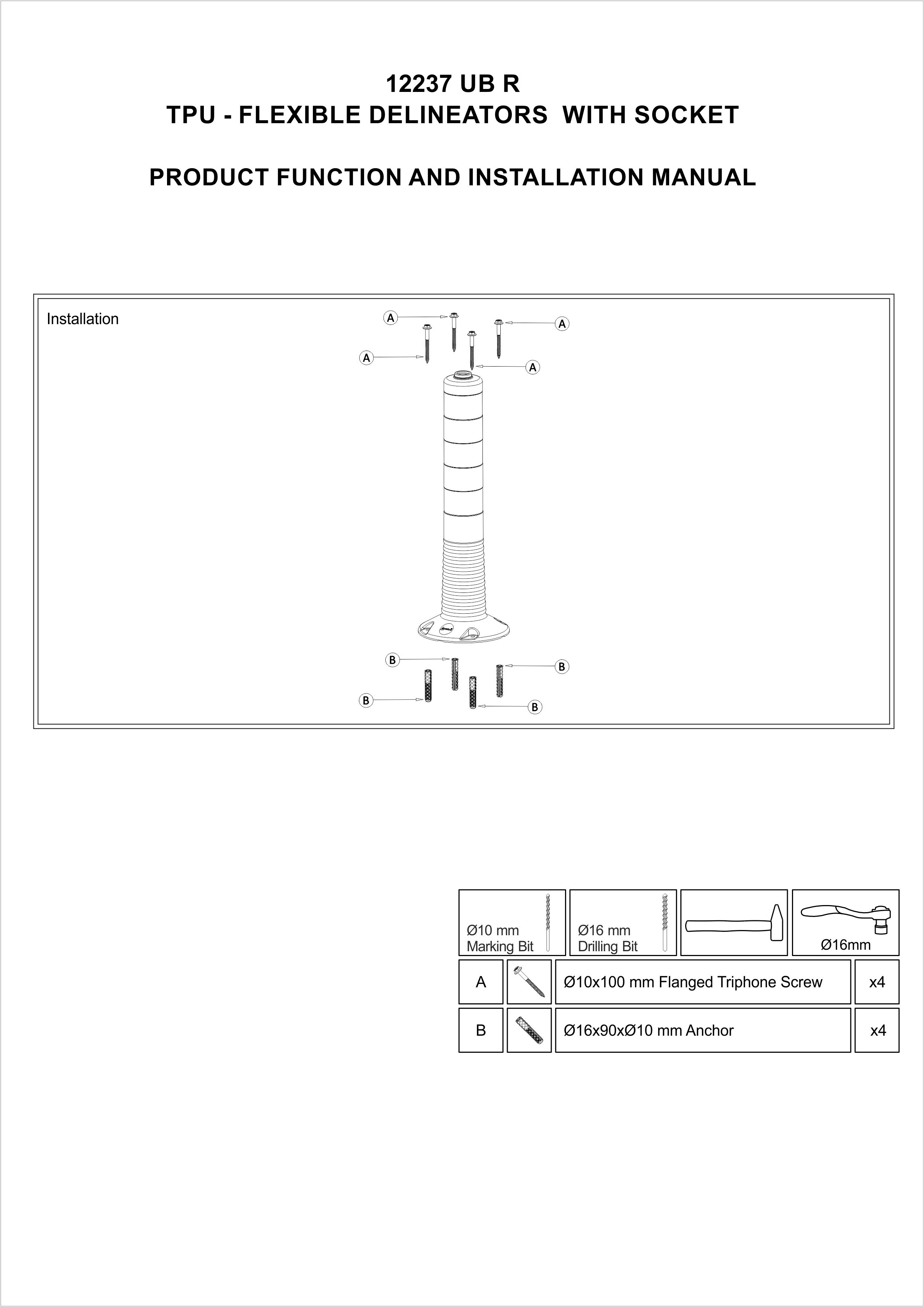 12237 UB R INSTALLATION MANUAL