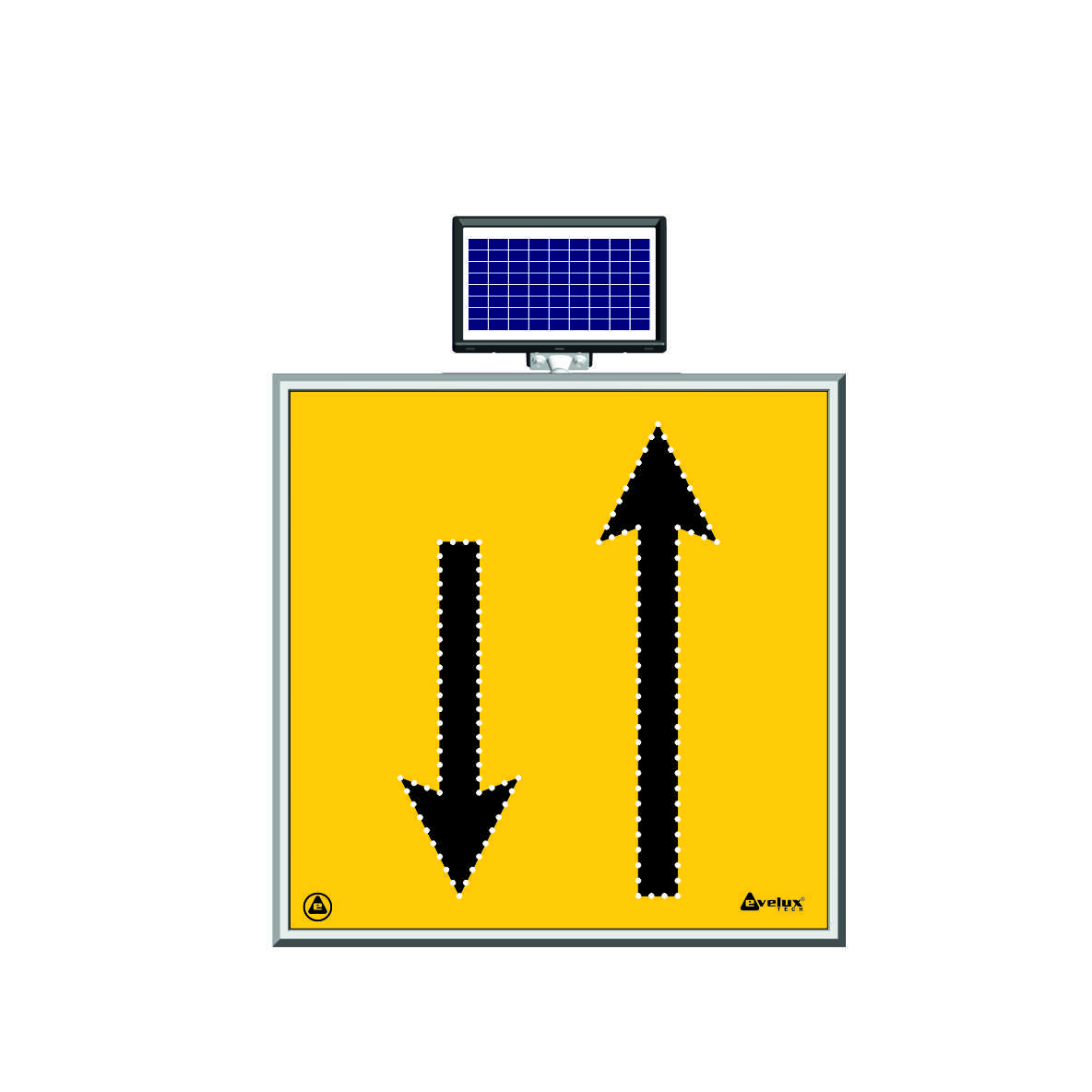 11600 S-LD - Alt. 11 Solar Flashing LED Road Maintenance Sign