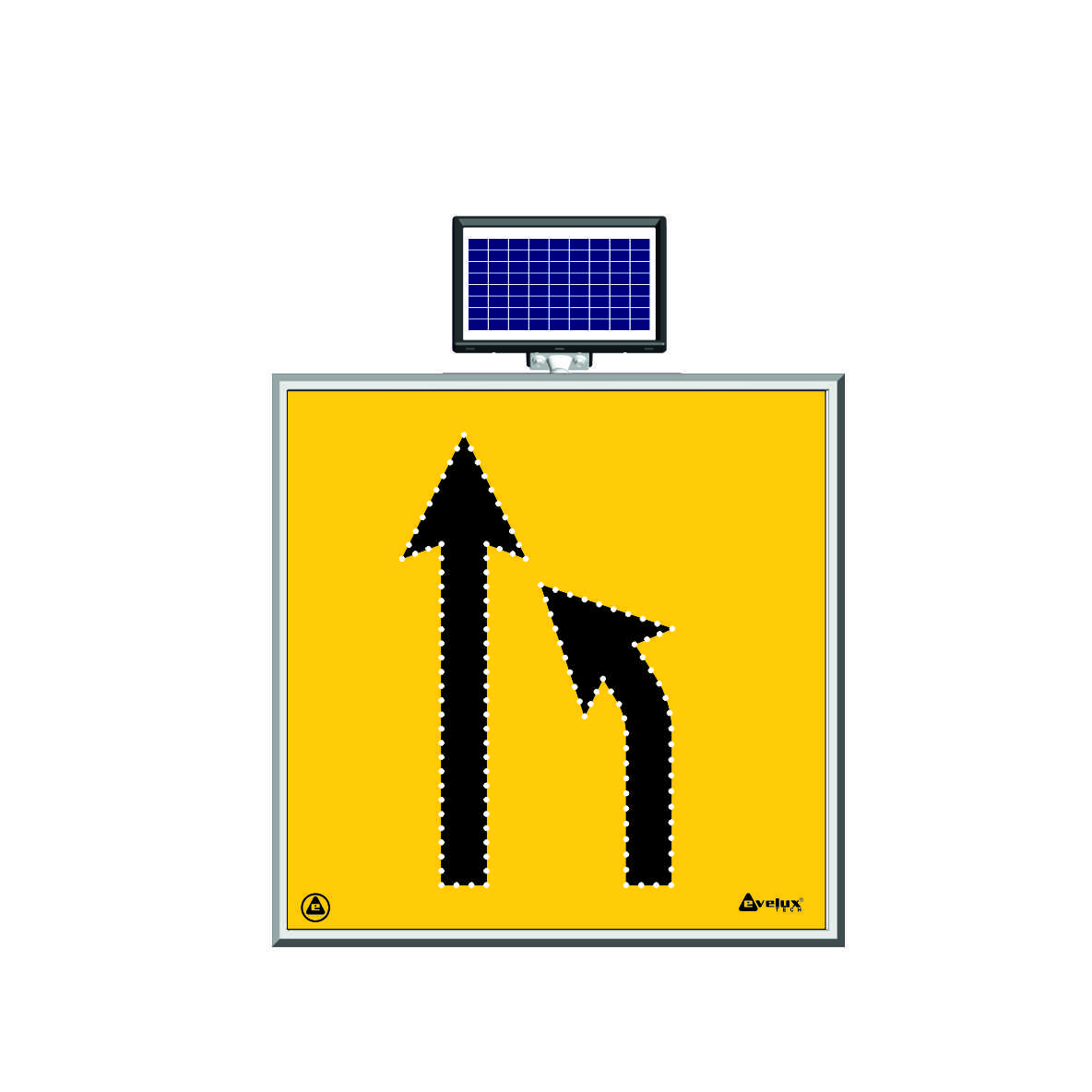 11600 S-LD - Alt. 12 Solar Flashing LED Road Maintenance Sign