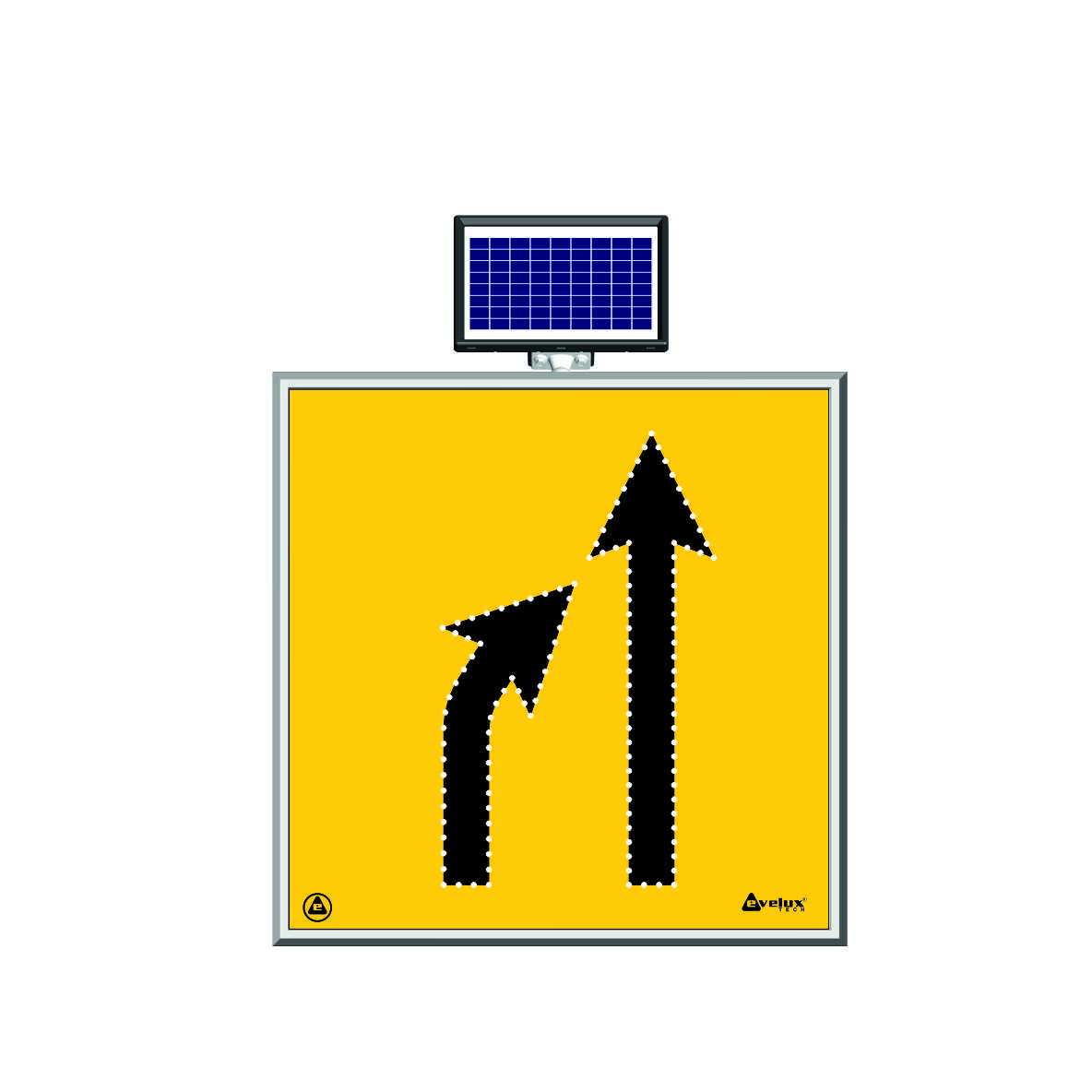 11600 S-LD - Alt. 13 Solar Flashing LED Road Maintenance Sign