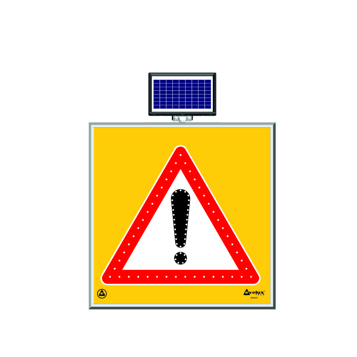11600 S-LD - Şekil 2  Solar LED'li Yol Bakım Levhası