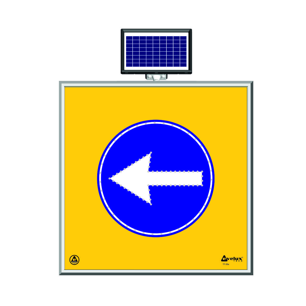 11700 S-LD - Şekil 14 Solar LED'li Yol Bakım Levhası