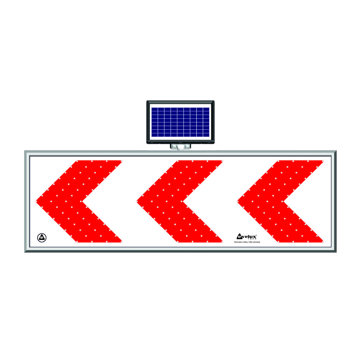 11750 S-LD Solar Flashing LED Road Warning Sign