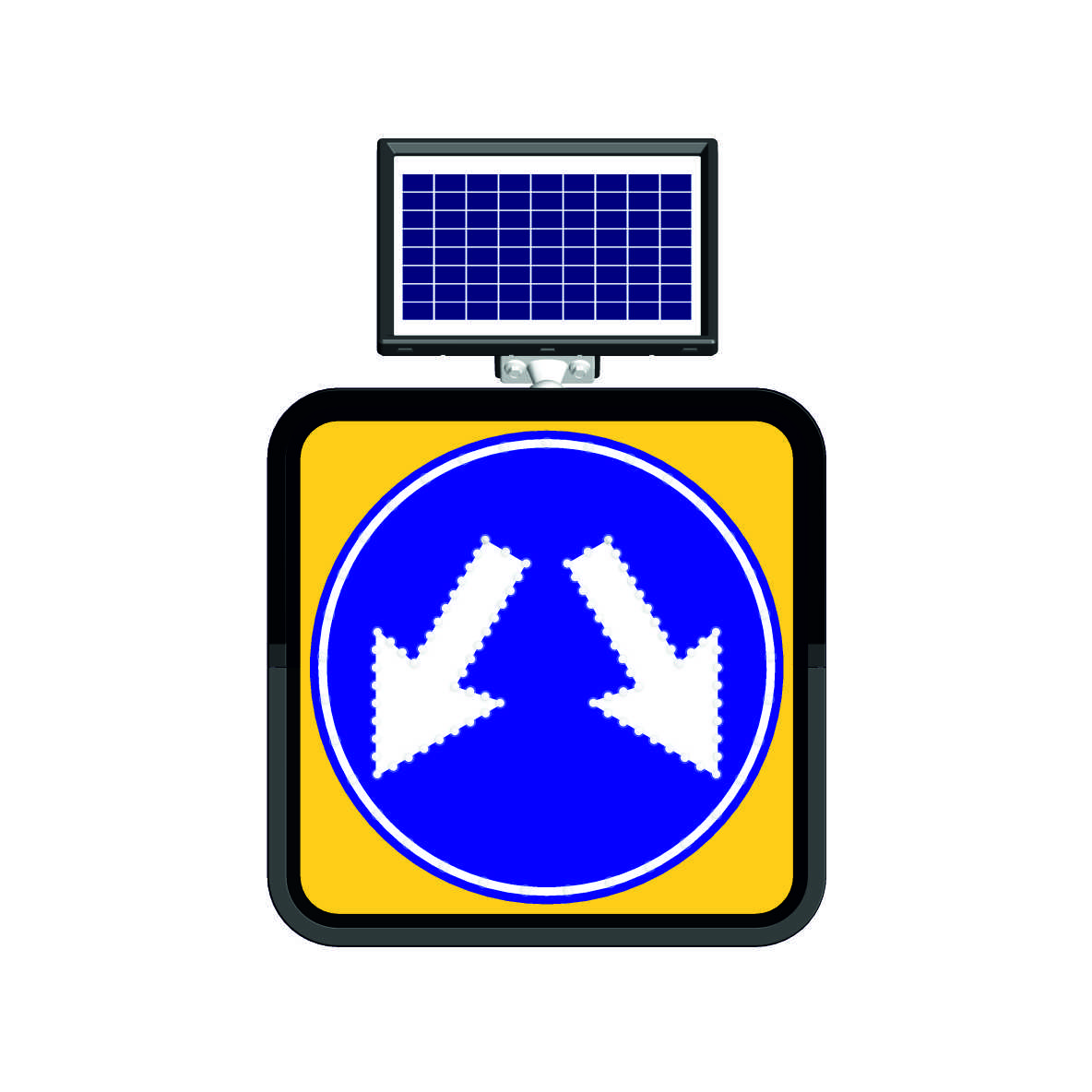 11800 FL - Alt.10 Solar Flashing LED Road Maintenance Sign