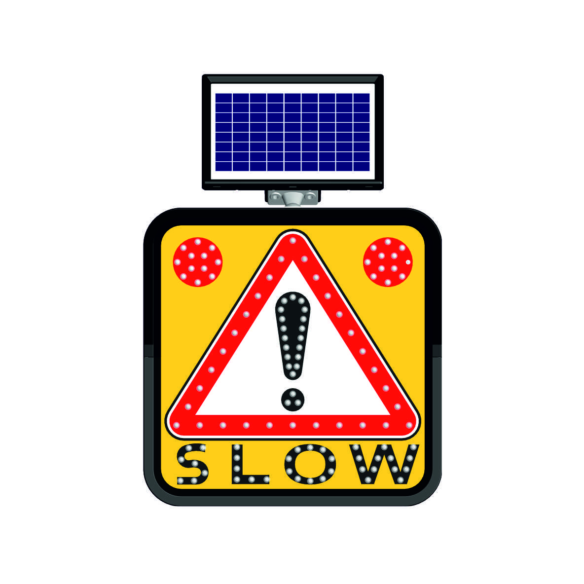 11800 FL - Alt. 2 Solar Flashing LED Road Maintenance Sign