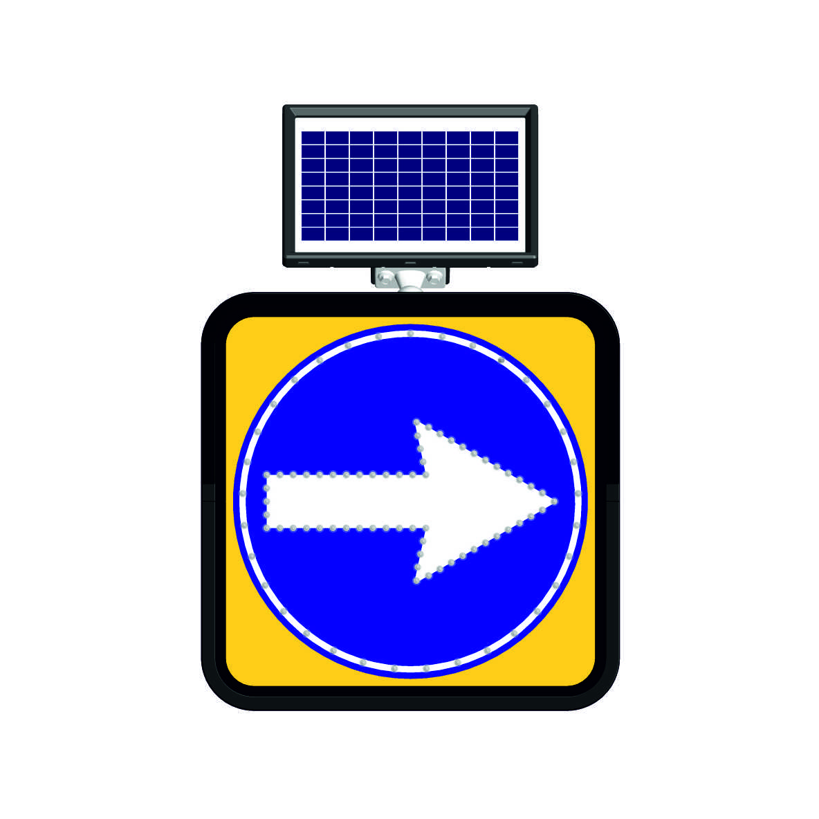 11800 FL - Alt. 9 Solar Flashing LED Road Maintenance Sign