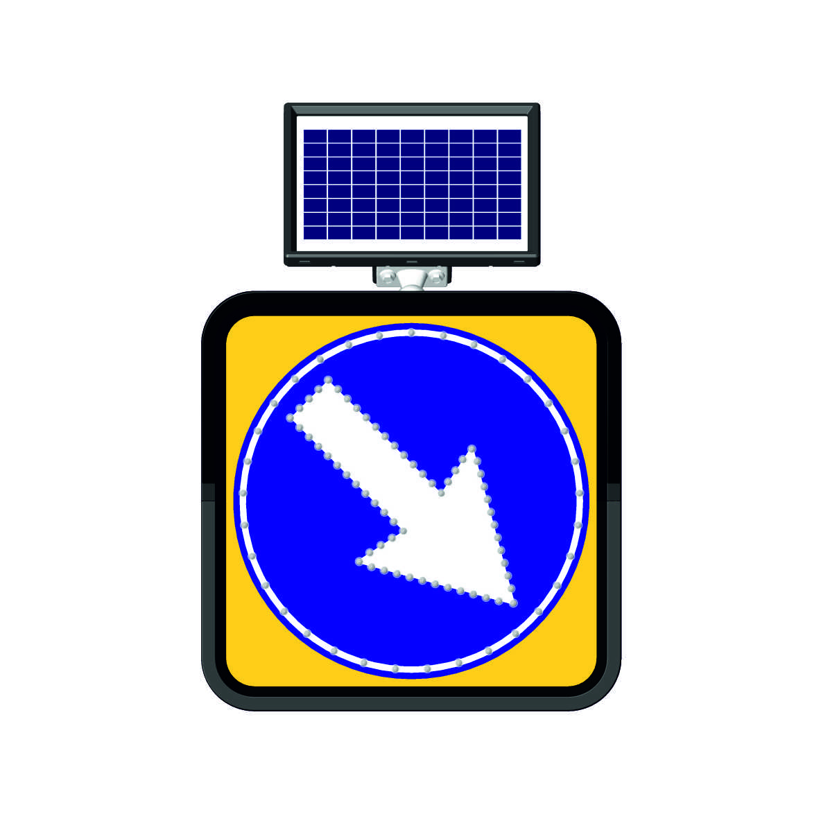 11800 FL - Şekil 12 Solar LED'li Yol Bakım Levhası