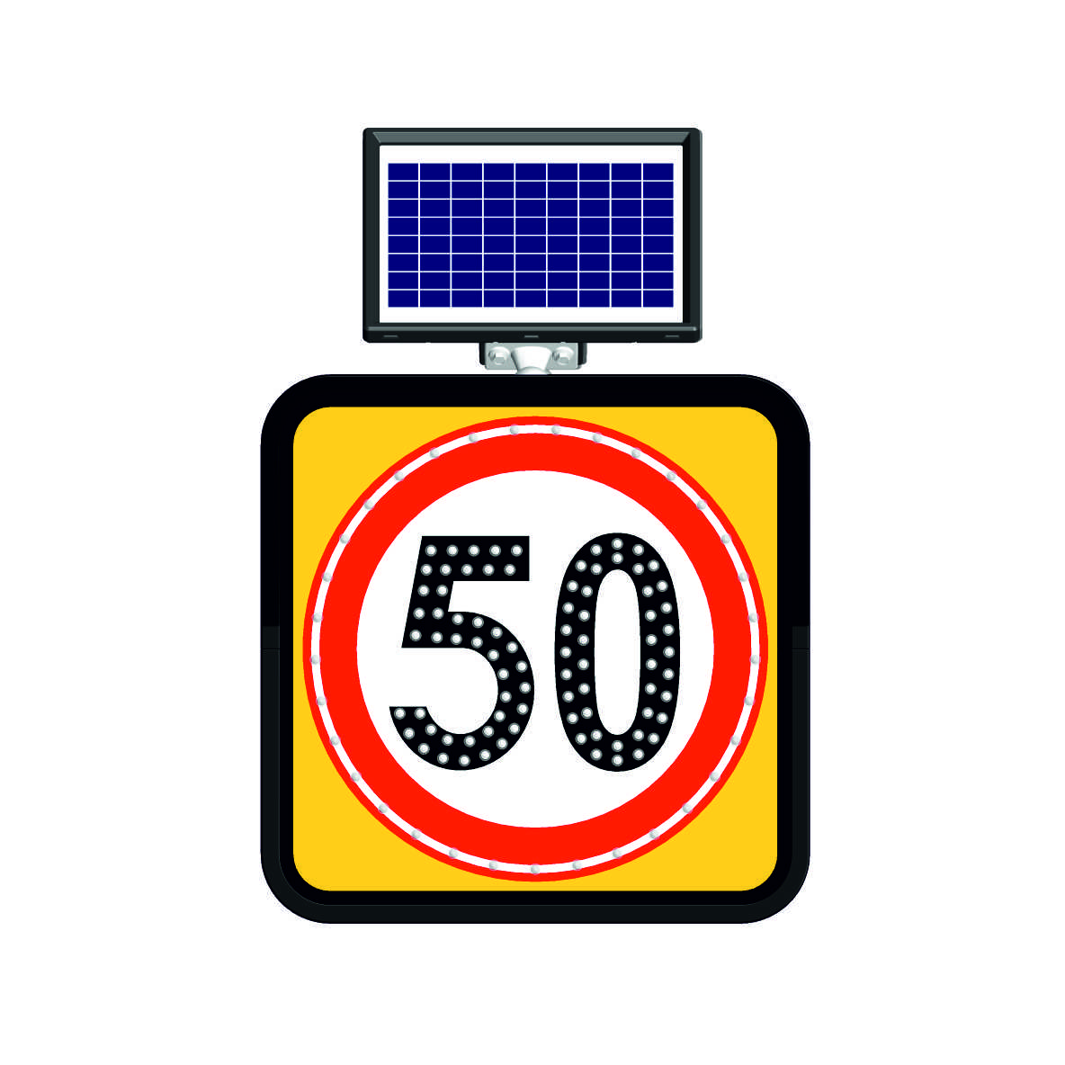 11800 FL - Şekil 5 Solar LED'li Yol Bakım Levhası