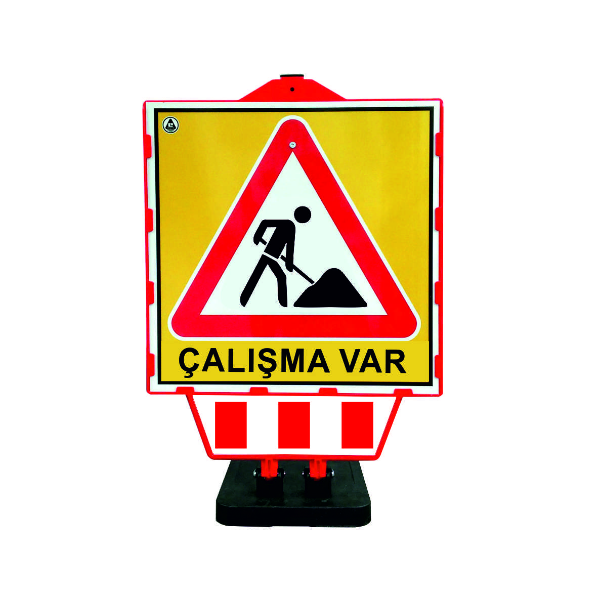 12417 DB R  Katlanır Uyarı Levhalı Bariyer