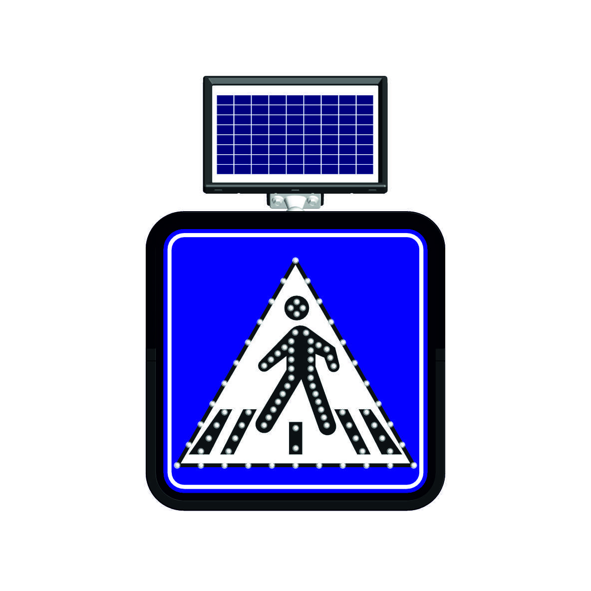 21800 FL - Alt. 1 Solar Flashing Led Road Warning Sign