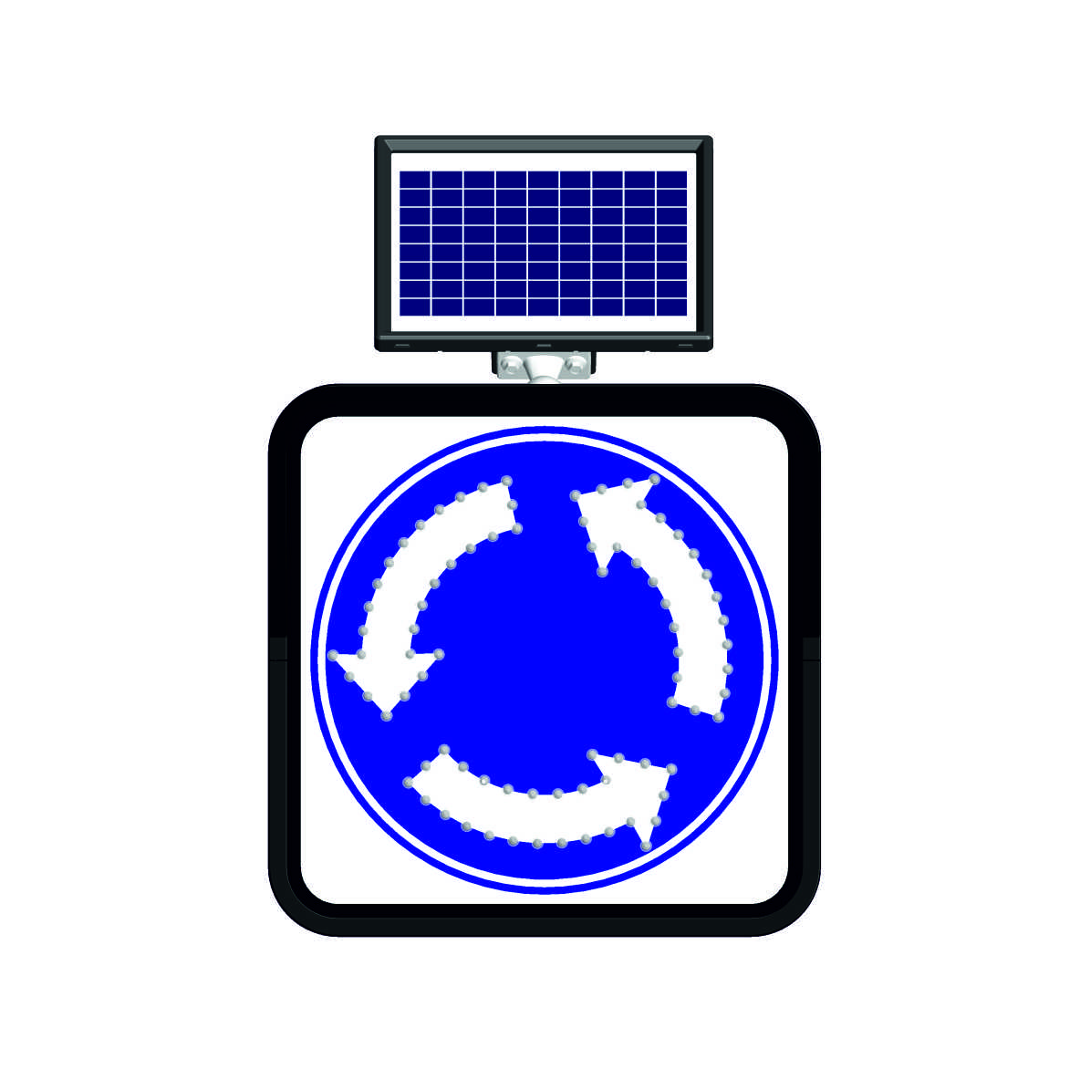 21800 FL - Alt. 3 Solar Flashing Led Road Warning Sign