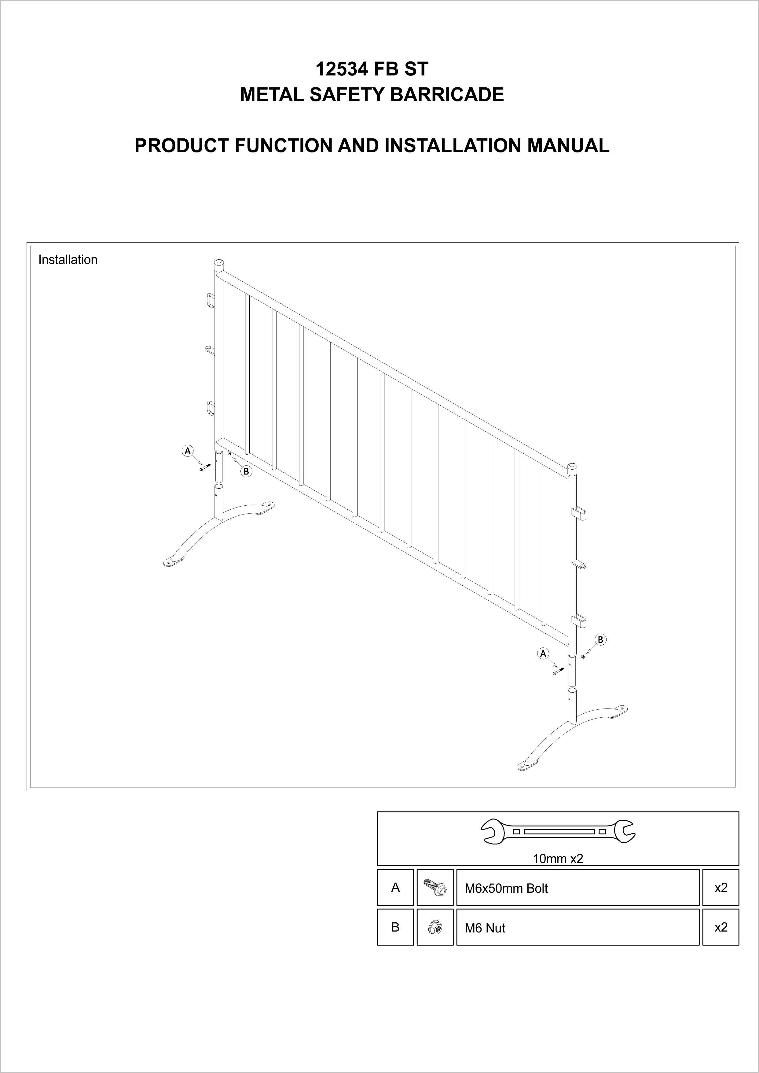 12534 FB ST INSTALLATION MANUAL
