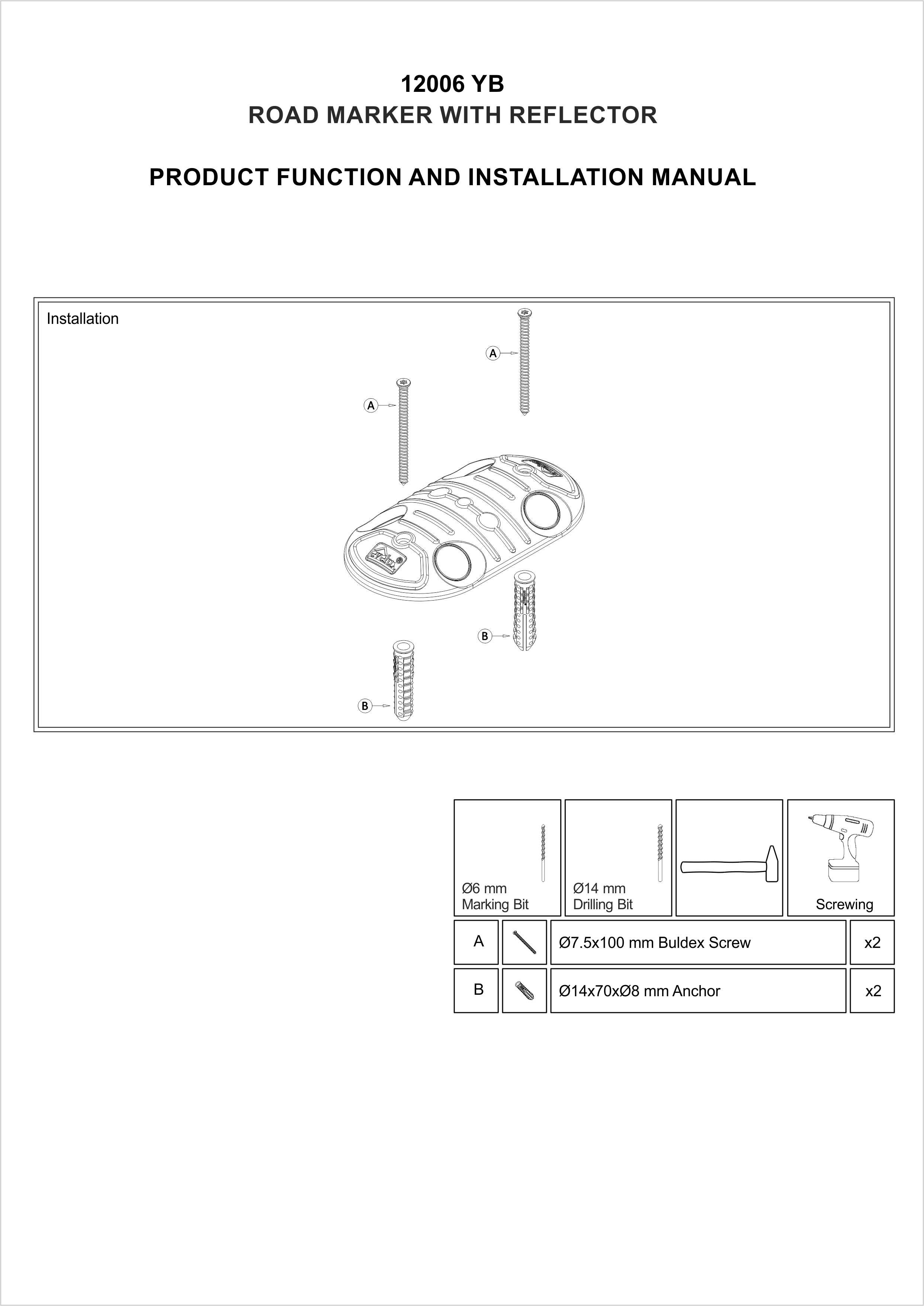 12006 YB INSTALLATION MANUAL
