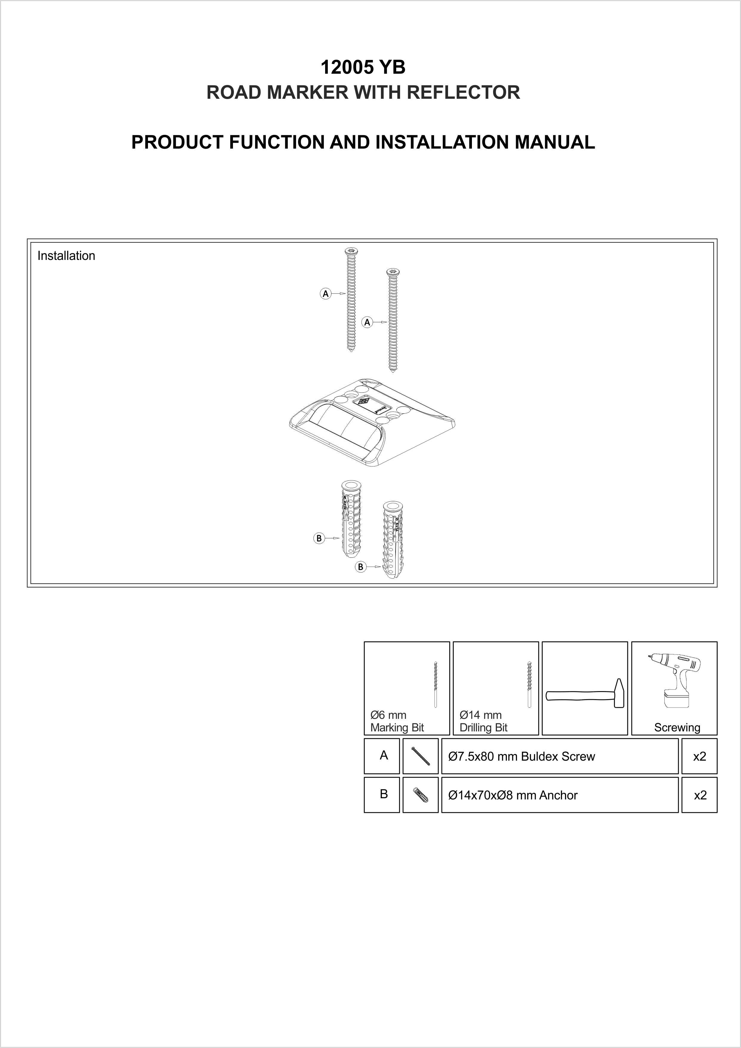 12005 YB INSTALLATION MANUAL