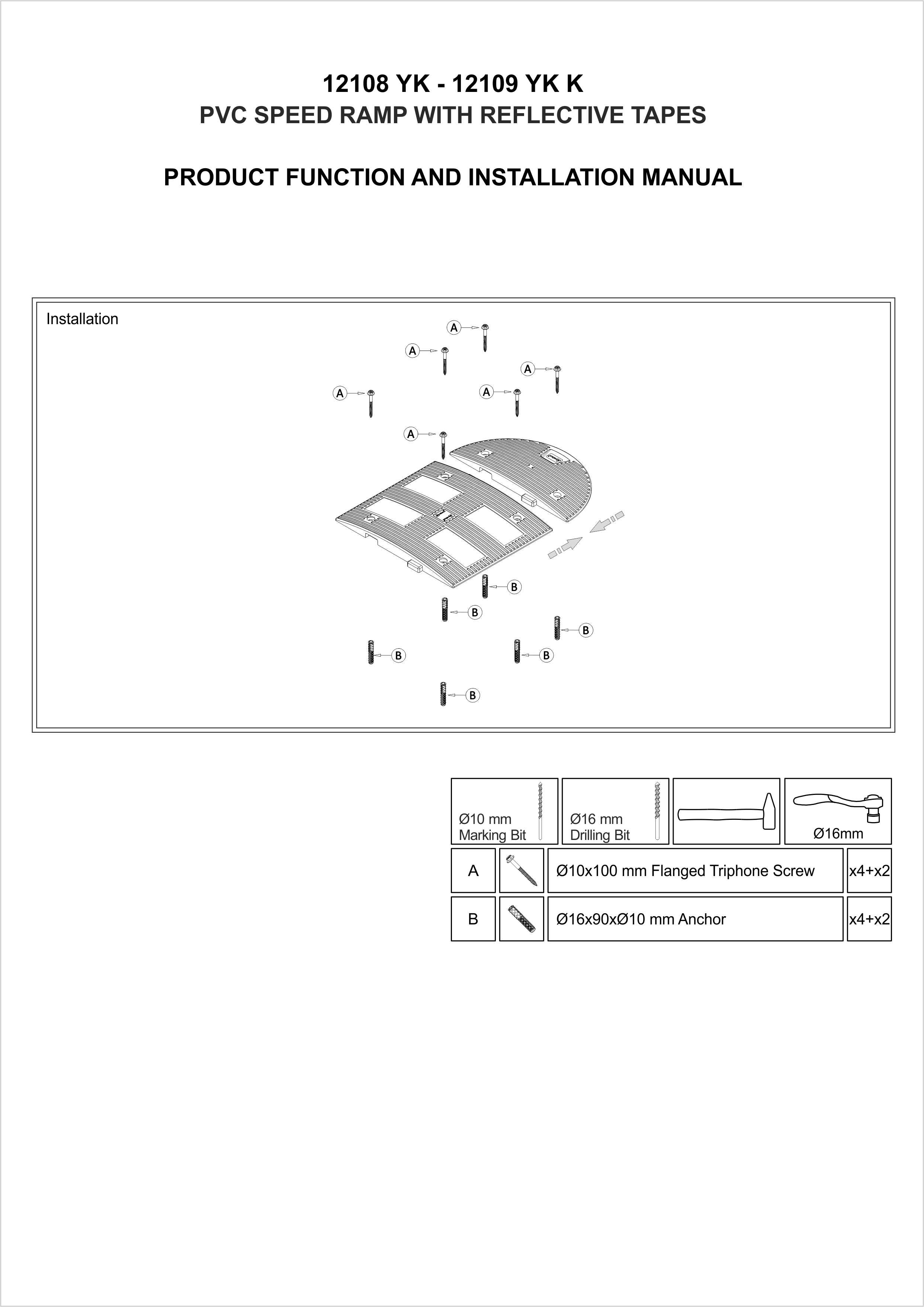 12108 YK- 12109 YK K Összeszerelési útmutató
