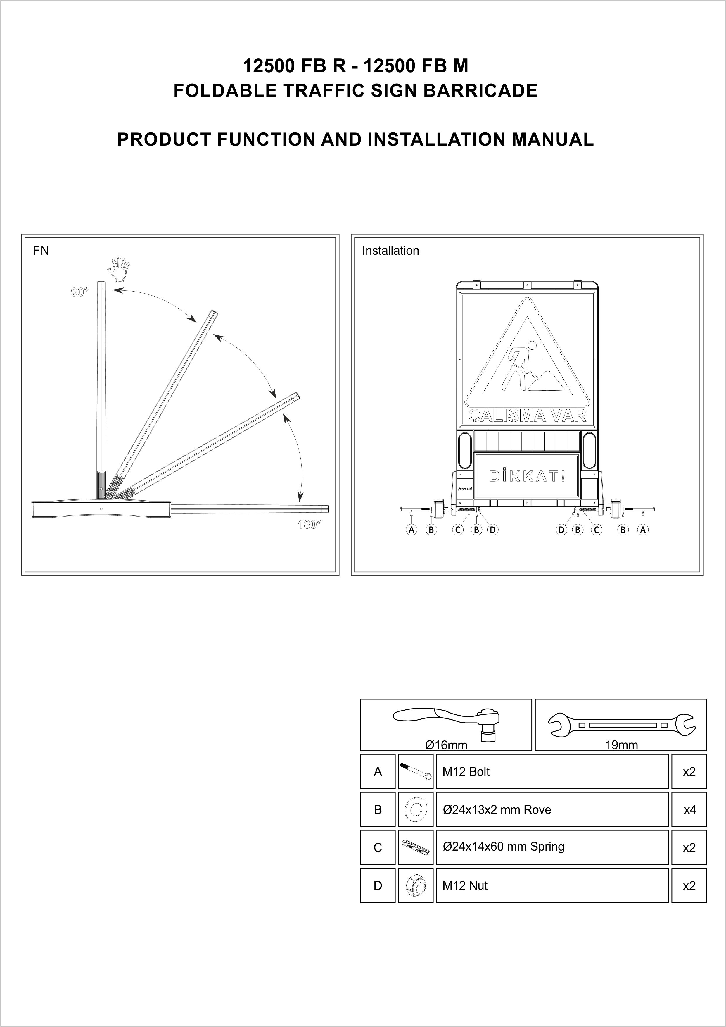 12500 FB R Összeszerelési útmutató