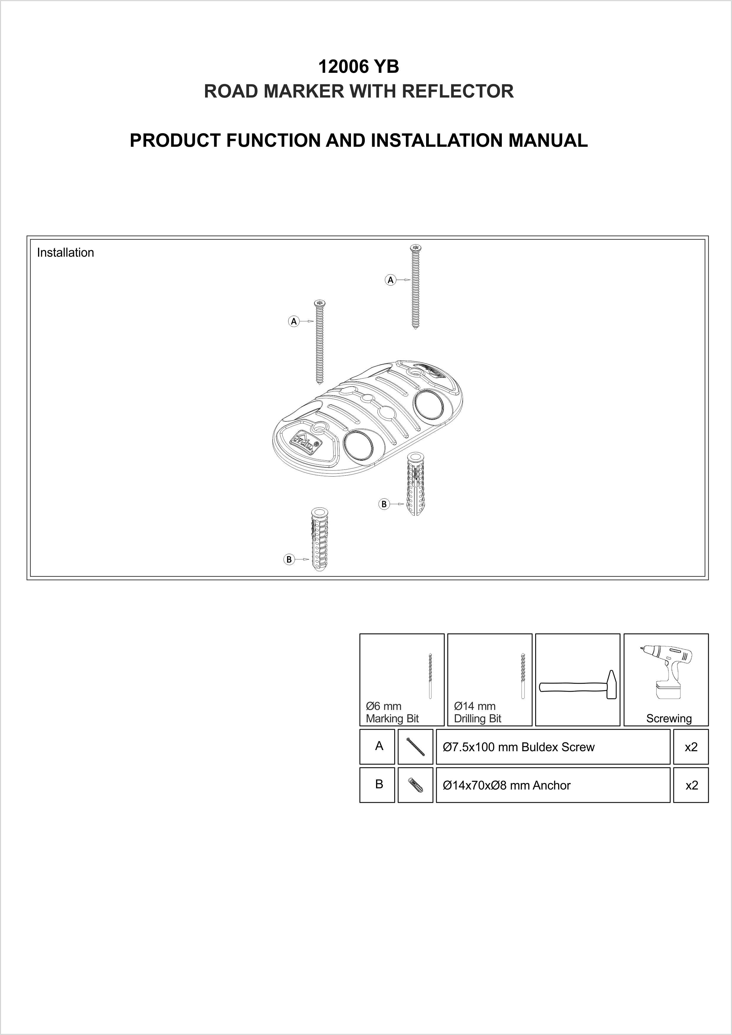 12006 YB INSTALLATION MANUAL