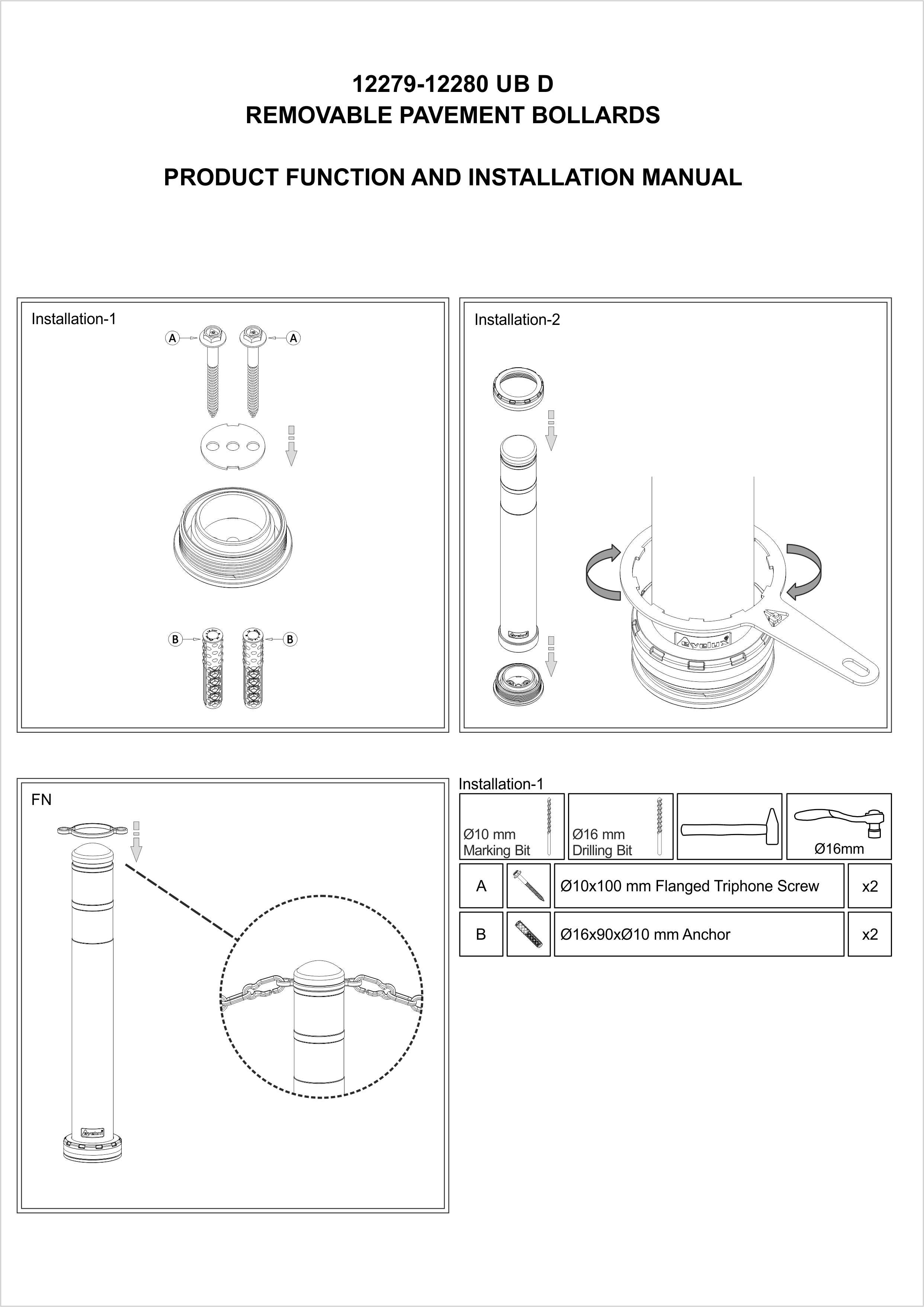 12279 UB D INSTALLATION MANUAL