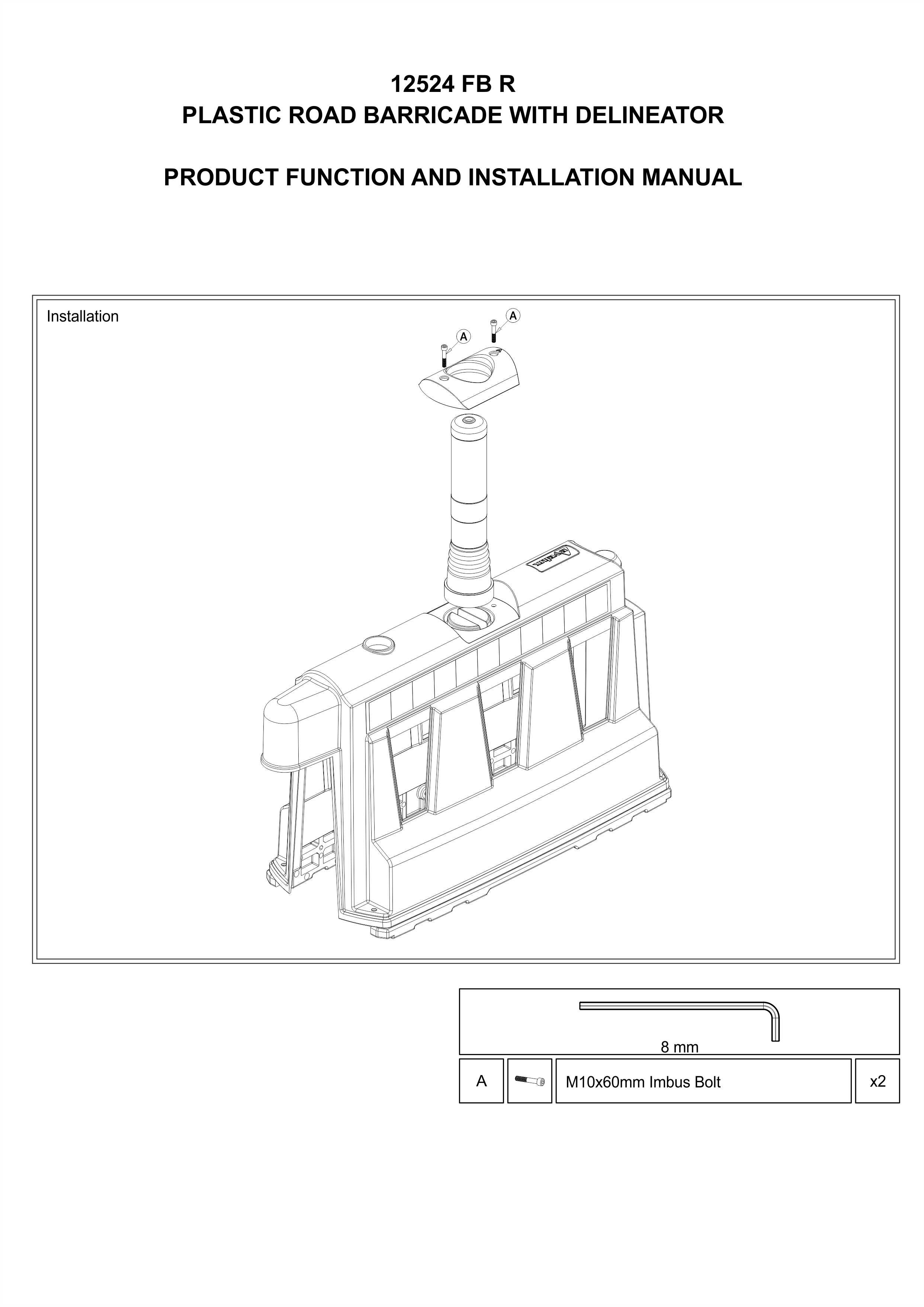 12524 FB R INSTALLATION MANUAL