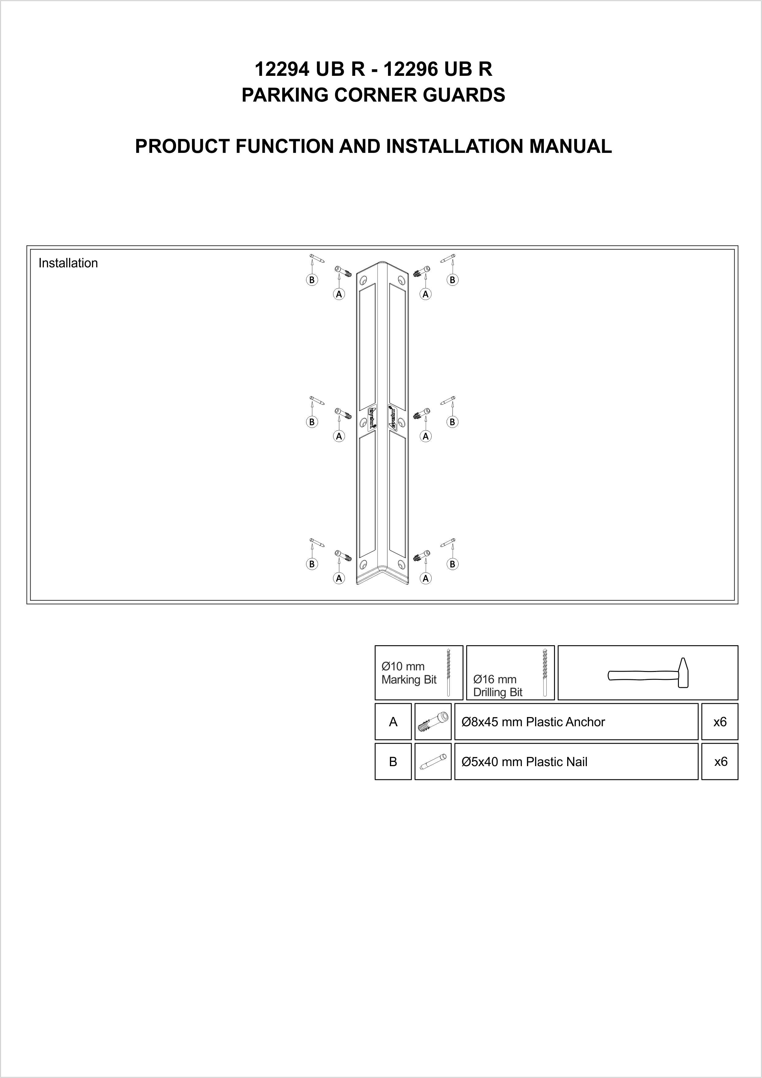 12296 UB R INSTALLATION MANUAL