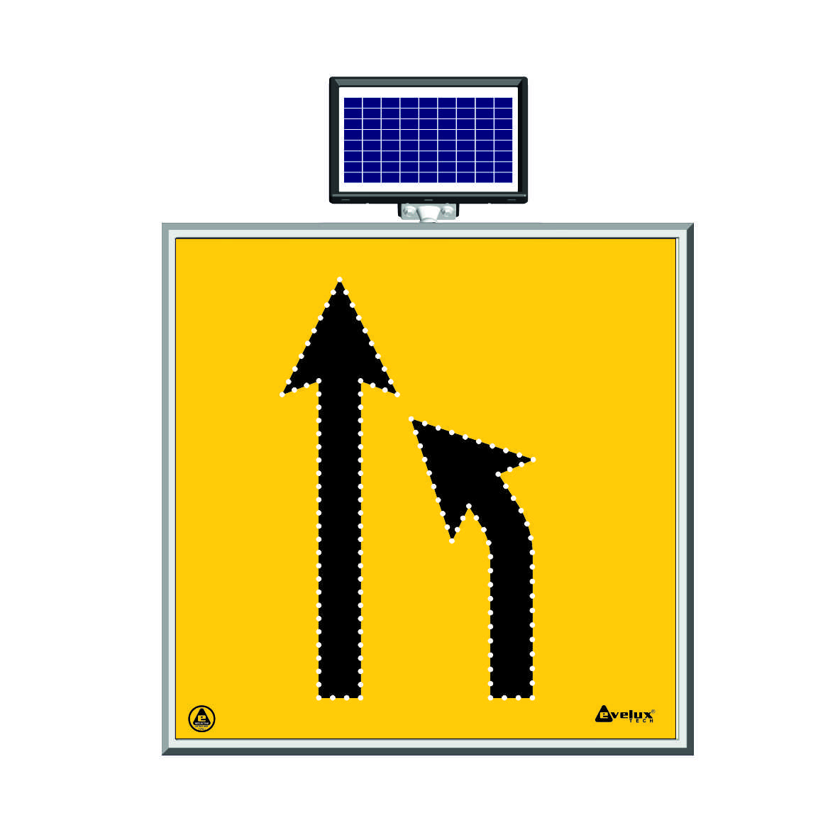 11700 S-LD – Alt.12 Napelemes LED Biztonsági Figyelmeztető Jelzés