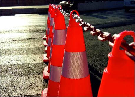 70/52/50 cm PVC / TPE  Traffic Cones