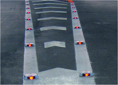 Curb Traffic Separators Sign