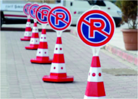 Sign Board Traffic Cones