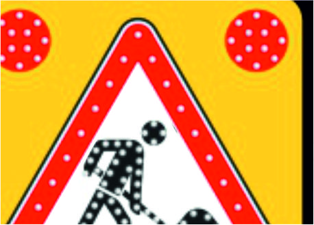 Solar Flashing LED Road Maintenance Signs 11800 FL (SERIES)